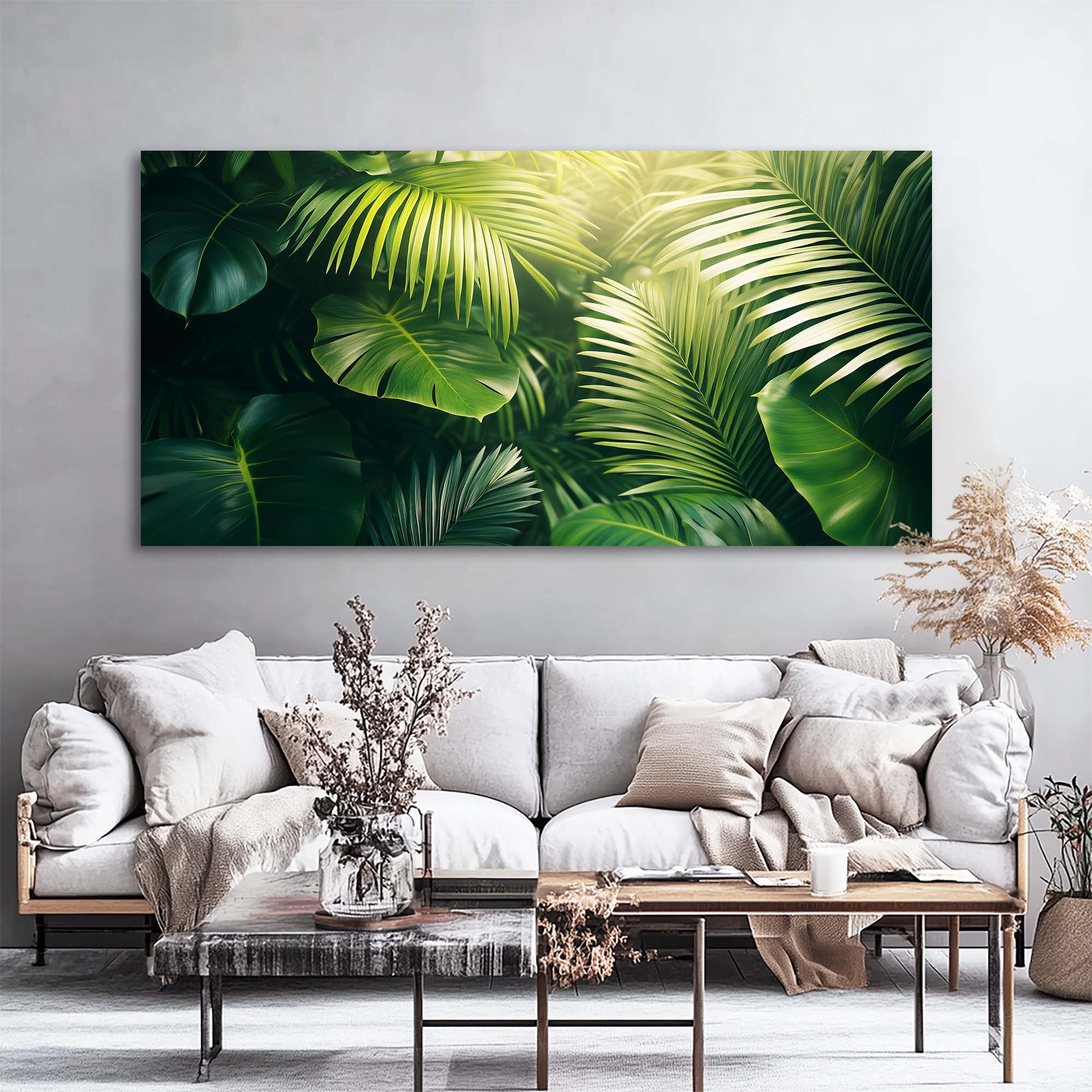 Yellow Tropical Nature Wall Art Art Deco Painting Prints Canvas Artwork Living Room Family Bedroom Office Decor