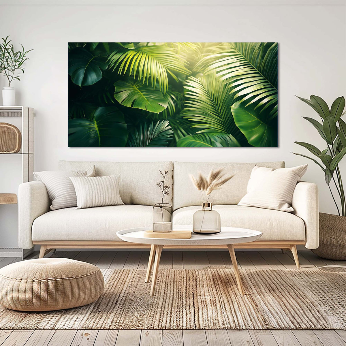 Yellow Tropical Nature Wall Art Art Deco Painting Prints Canvas Artwork Living Room Family Bedroom Office Decor