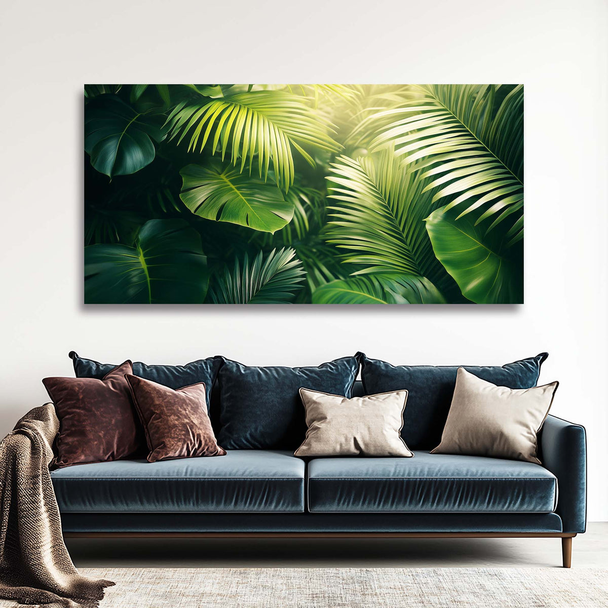Yellow Tropical Nature Wall Art Art Deco Painting Prints Canvas Artwork Living Room Family Bedroom Office Decor