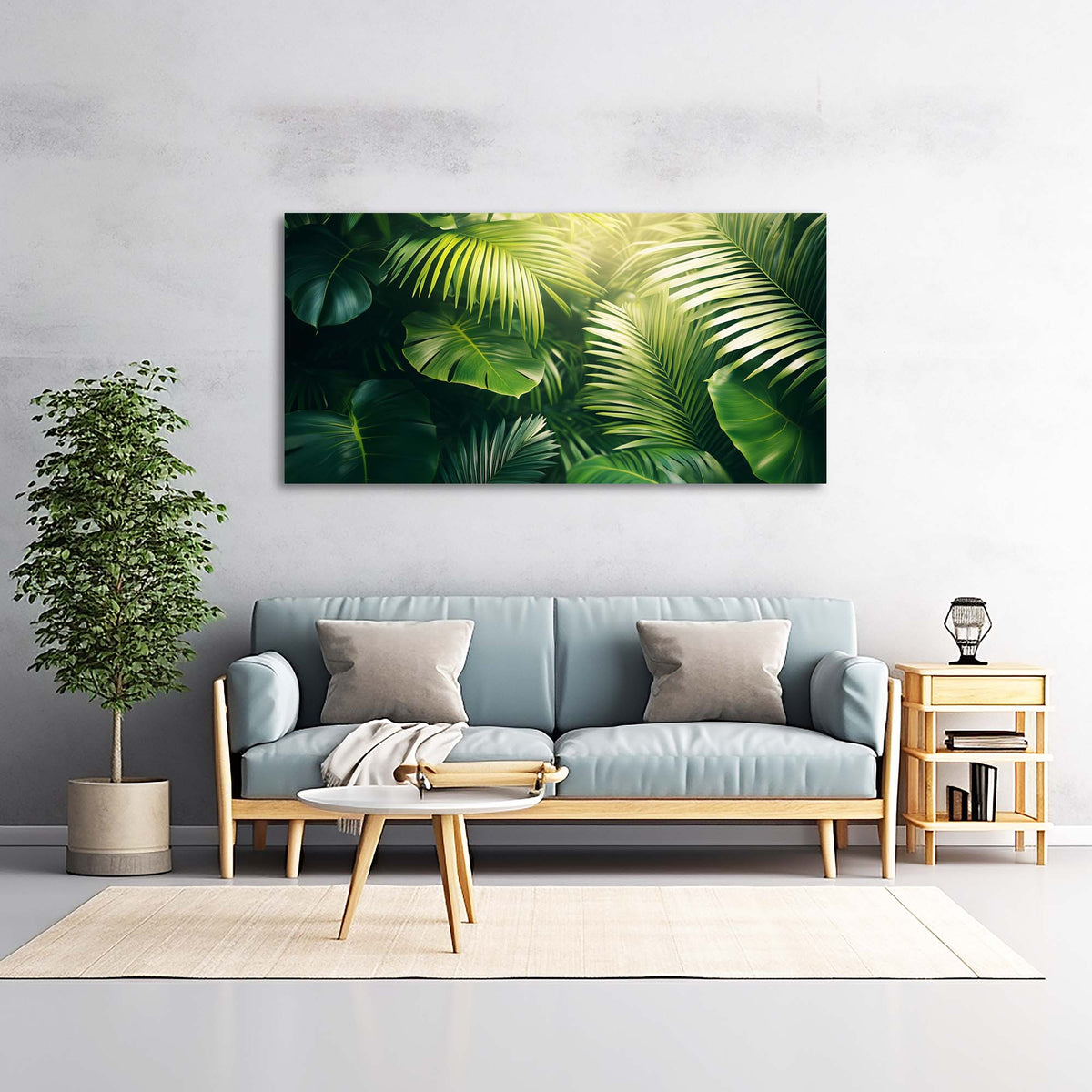Yellow Tropical Nature Wall Art Art Deco Painting Prints Canvas Artwork Living Room Family Bedroom Office Decor