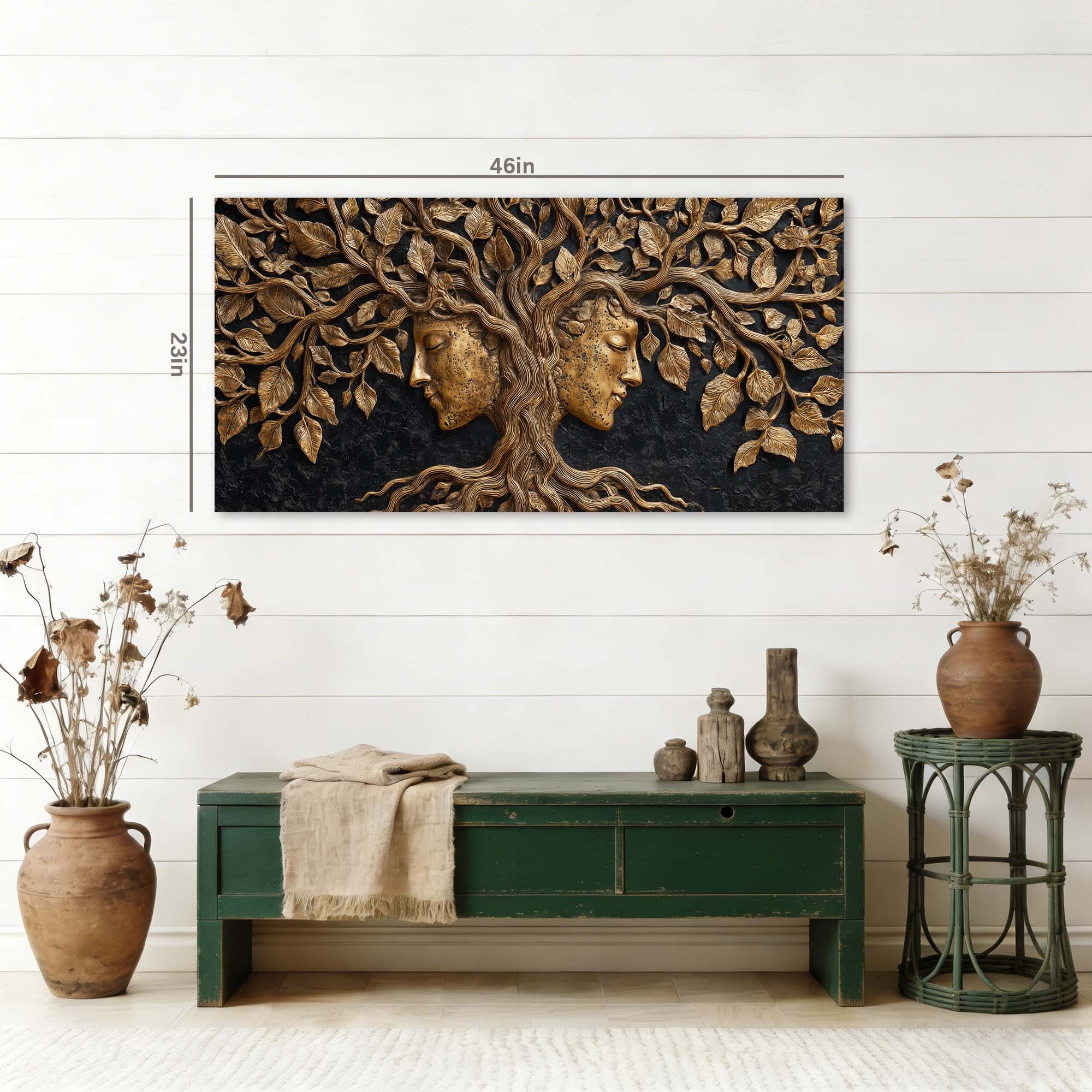 Black Mysterious Horror Canvas Wall Art