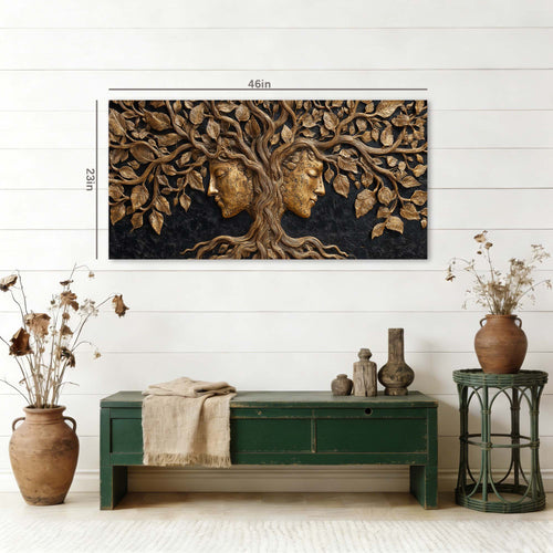 Black Mysterious Horror Canvas Wall Art