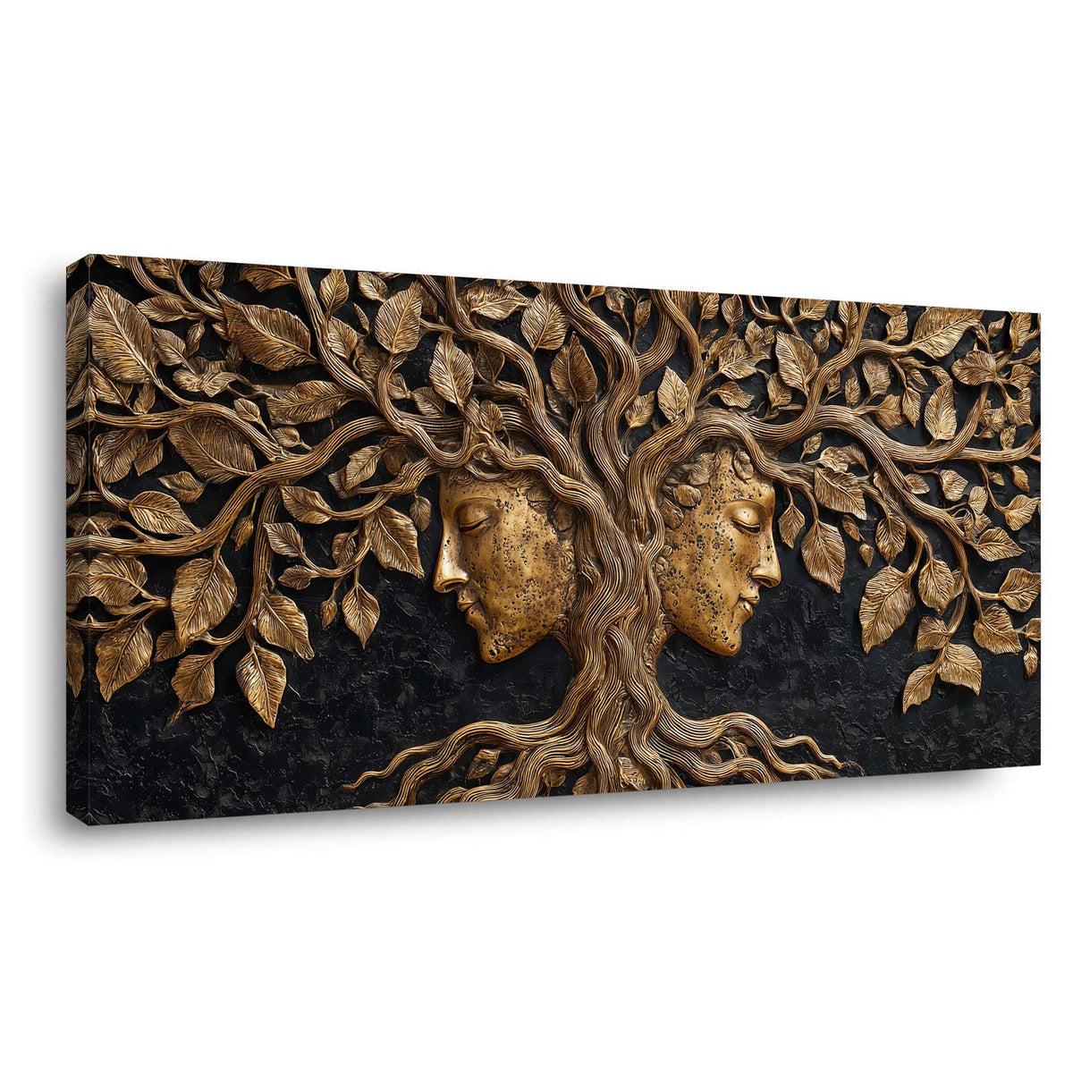 Black Mysterious Horror Canvas Wall Art
