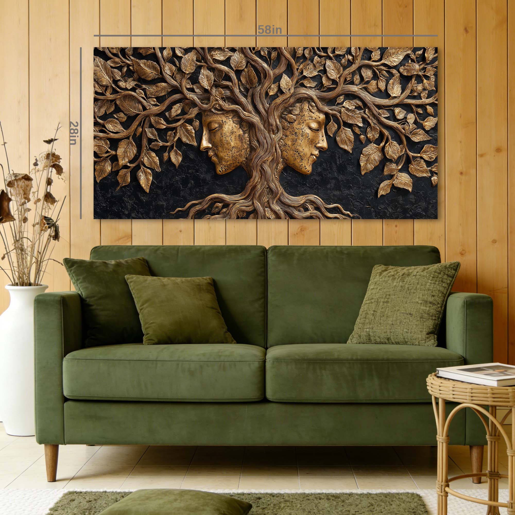 Black Mysterious Horror Canvas Wall Art
