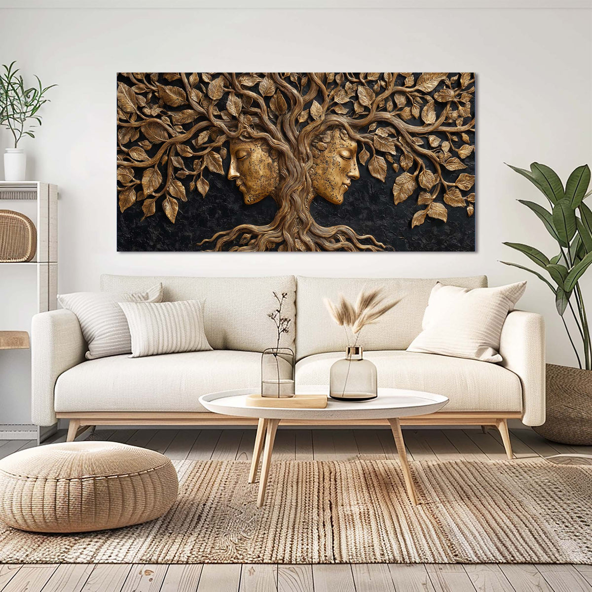 Black Mysterious Horror Canvas Wall Art