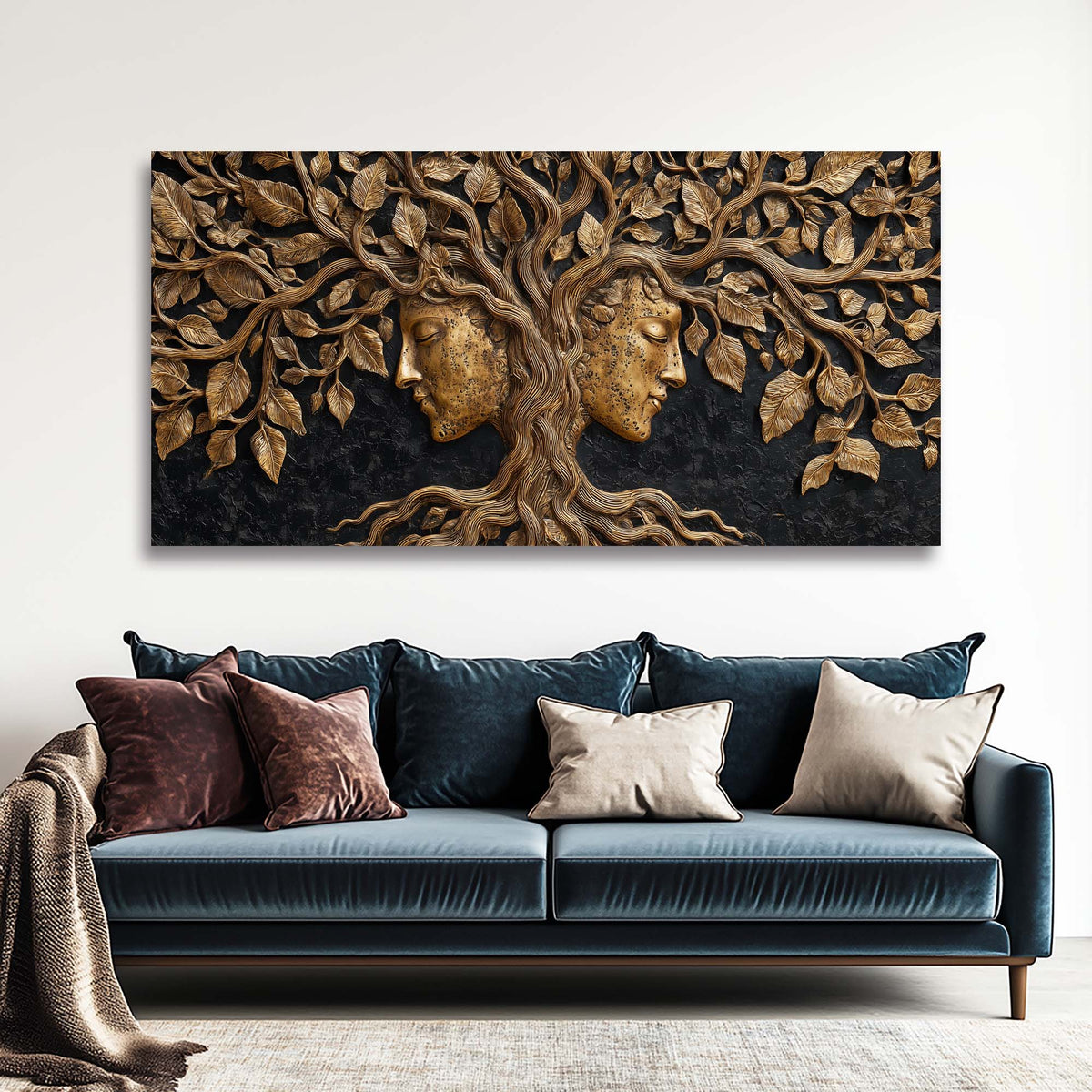 Black Mysterious Horror Canvas Wall Art