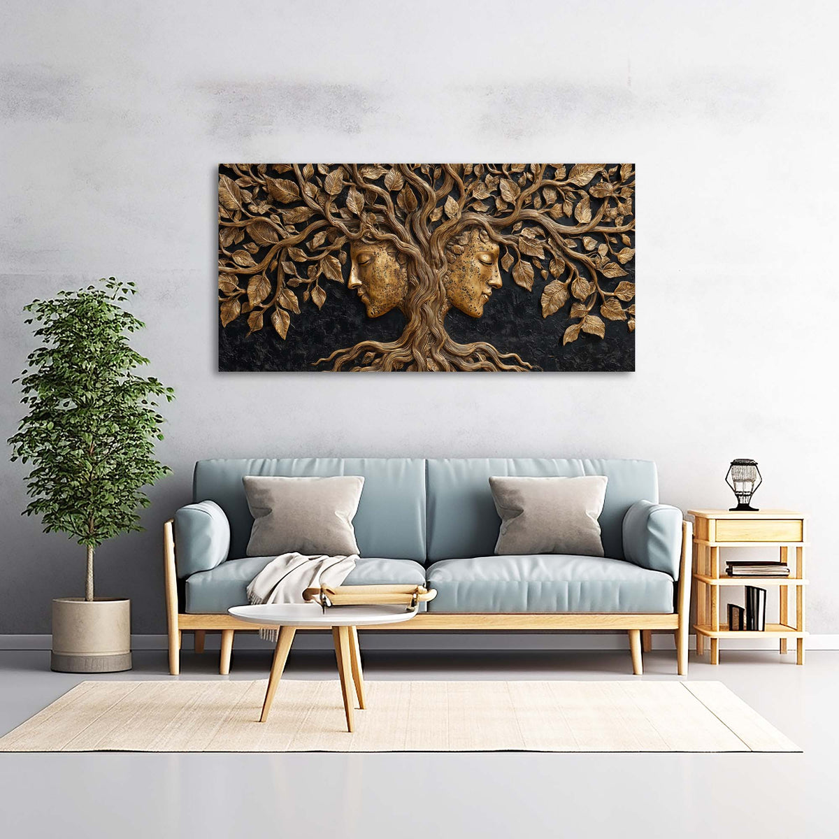 Black Mysterious Horror Canvas Wall Art
