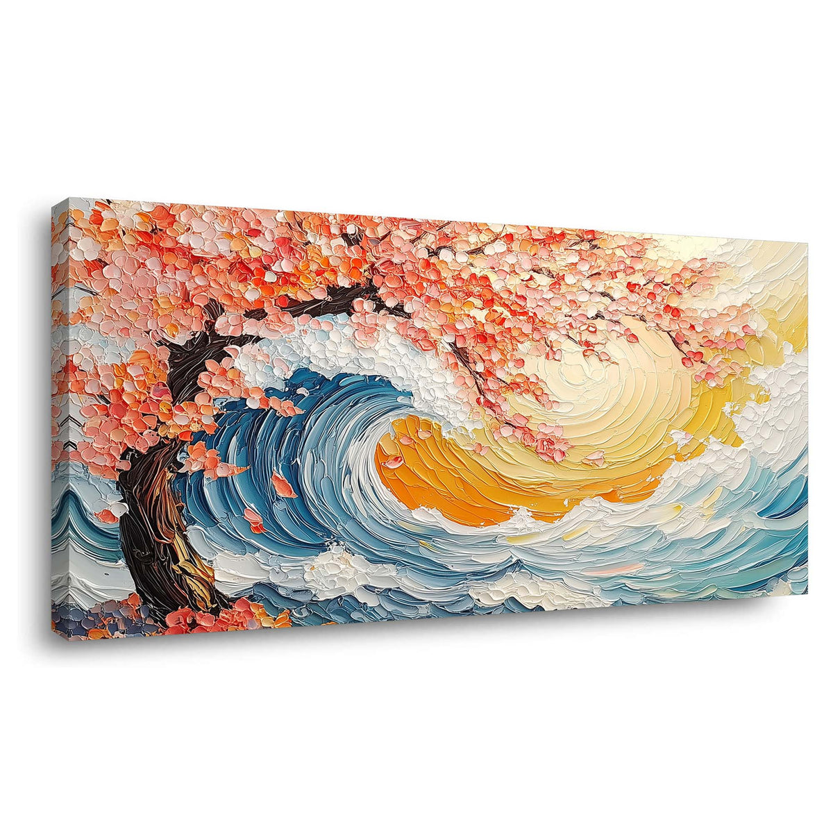 White Nature Canvas Wall Art for Living Room