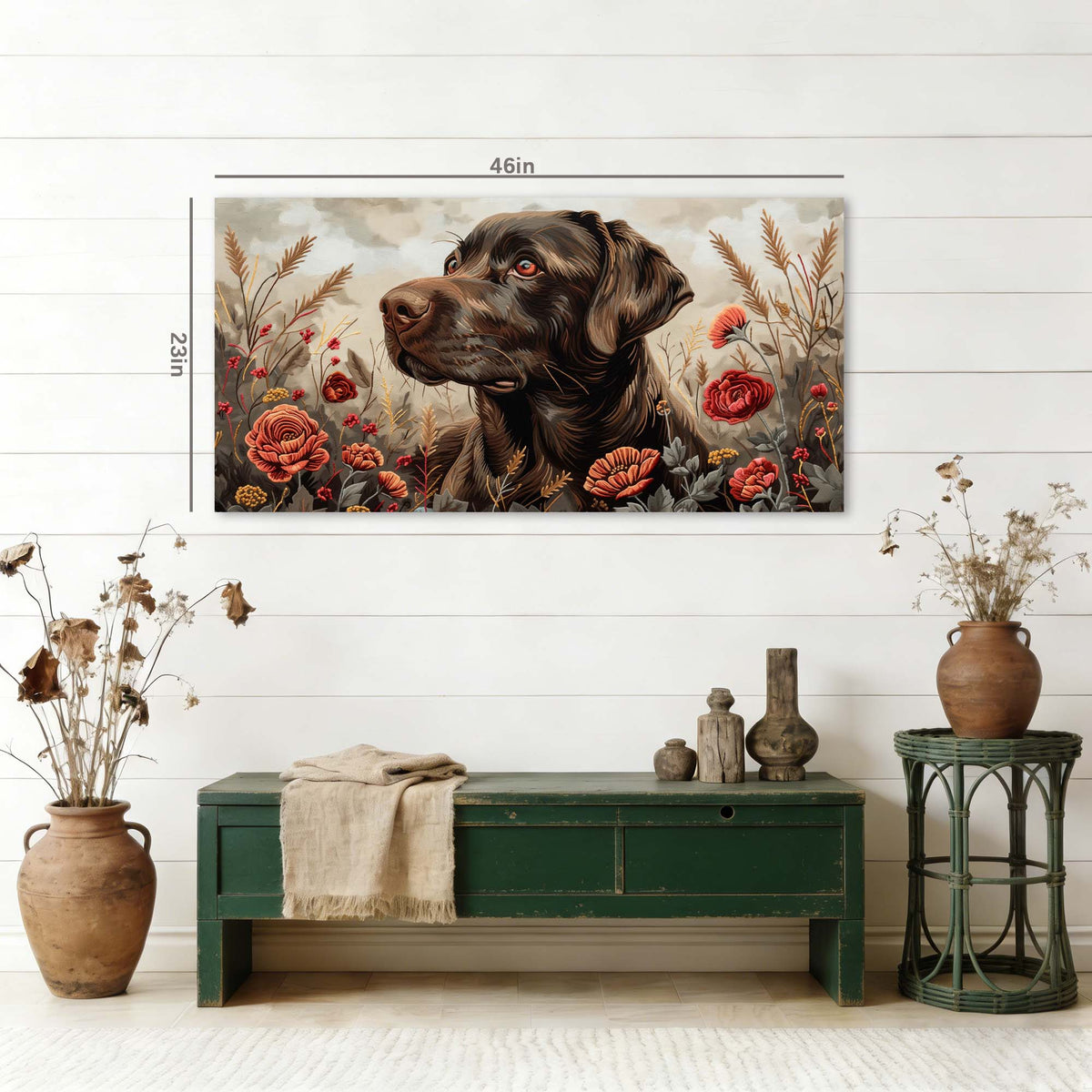Green Mysterious Nature Canvas Wall Art for Living Room Prints Artwork Bedroom Office Decor