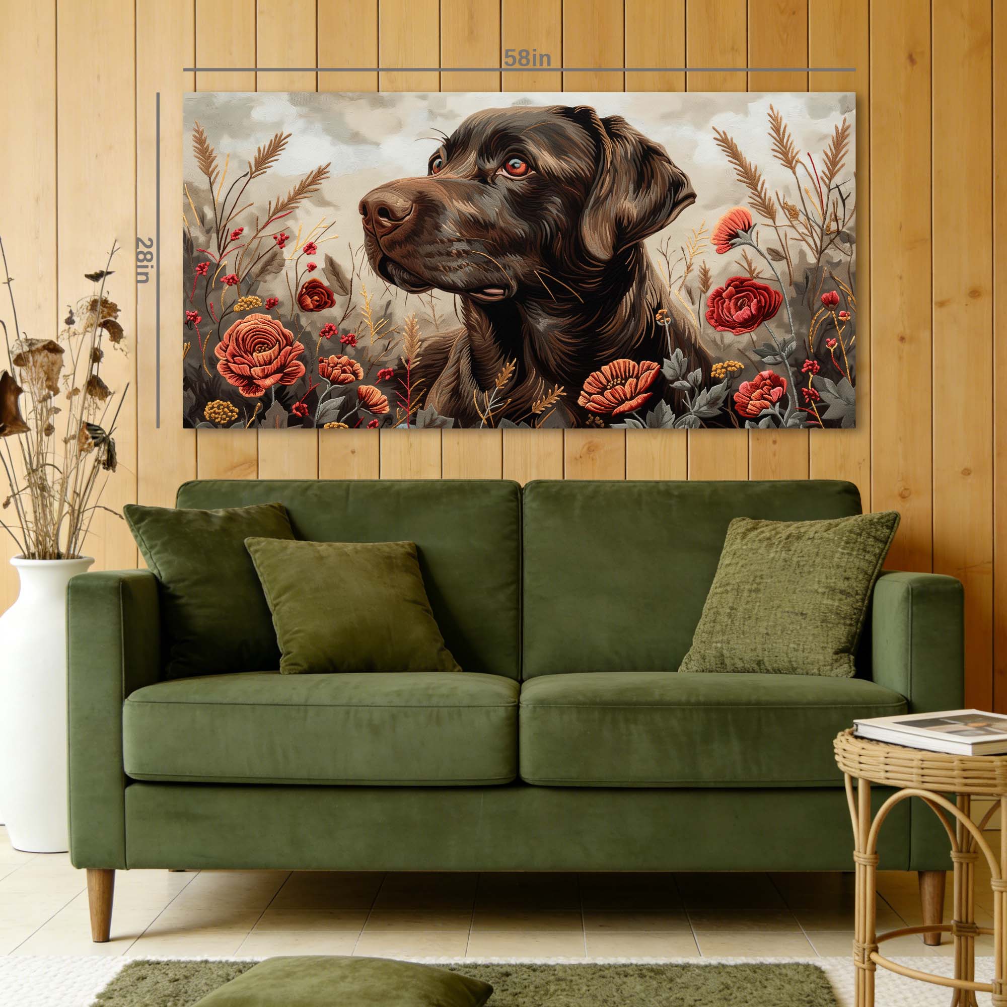 Green Mysterious Nature Canvas Wall Art for Living Room Prints Artwork Bedroom Office Decor