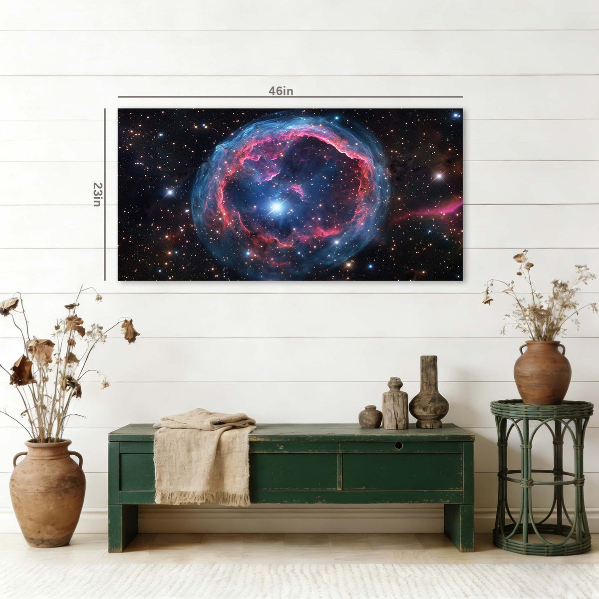 Navy Blue Science Fiction Wall Art Paintings Print Canvas Painting Prints Modern Artwork Office Living Room Over the Couch Bedroom Decor