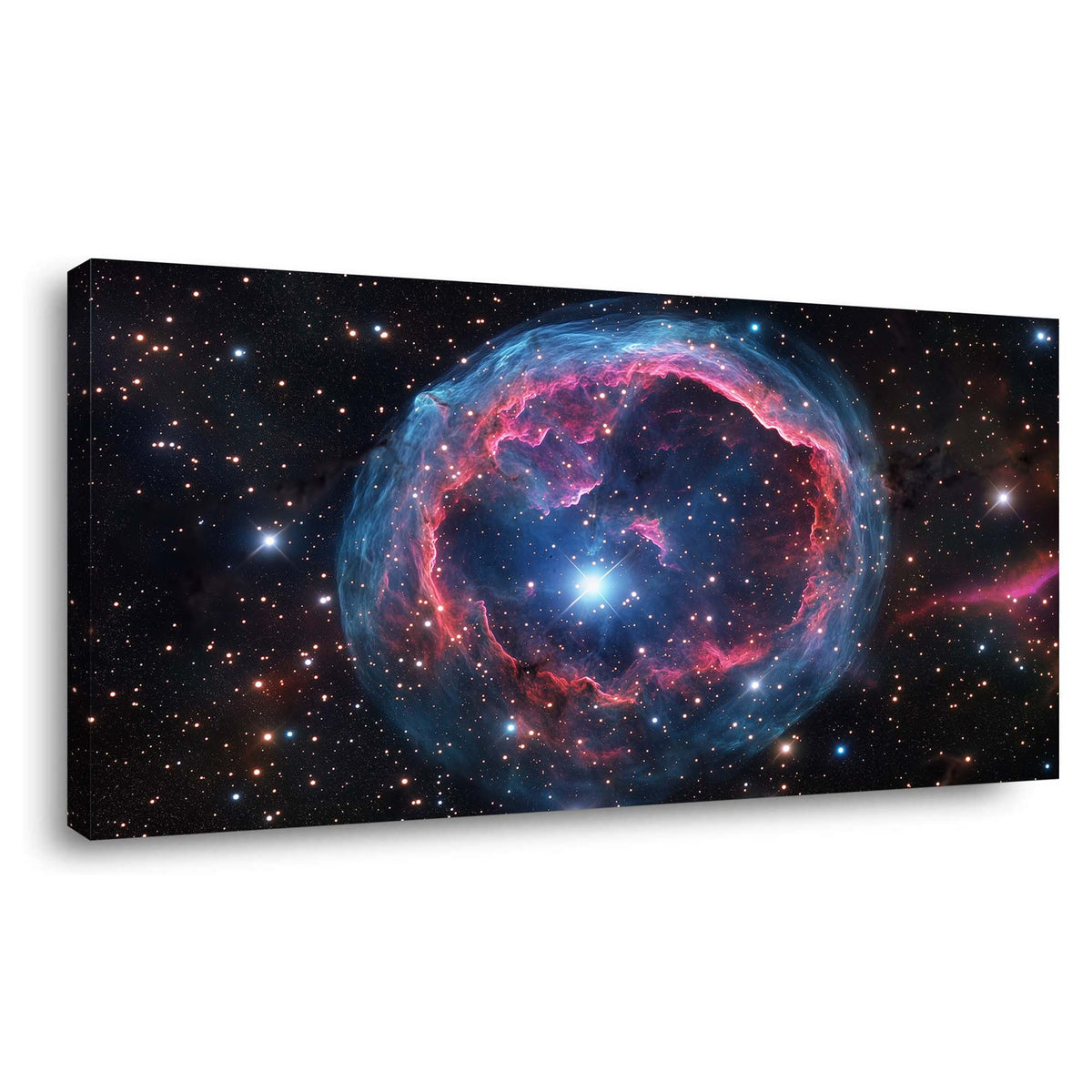 Navy Blue Science Fiction Wall Art Paintings Print Canvas Painting Prints Modern Artwork Office Living Room Over the Couch Bedroom Decor