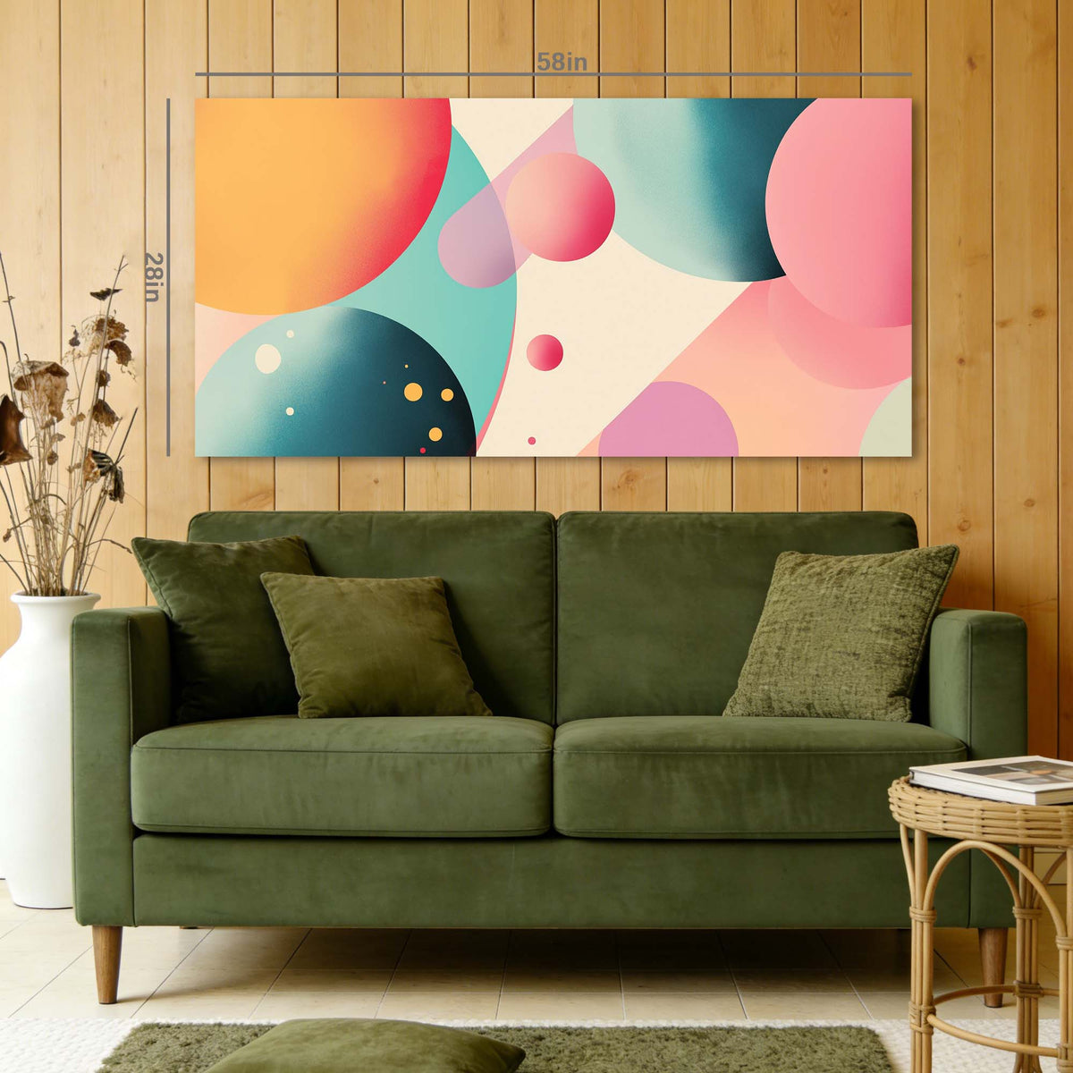 Orange Abstract Wall Art Paintings Print Canvas Painting Prints Modern Artwork Office Living Room Over the Couch Bedroom Decor