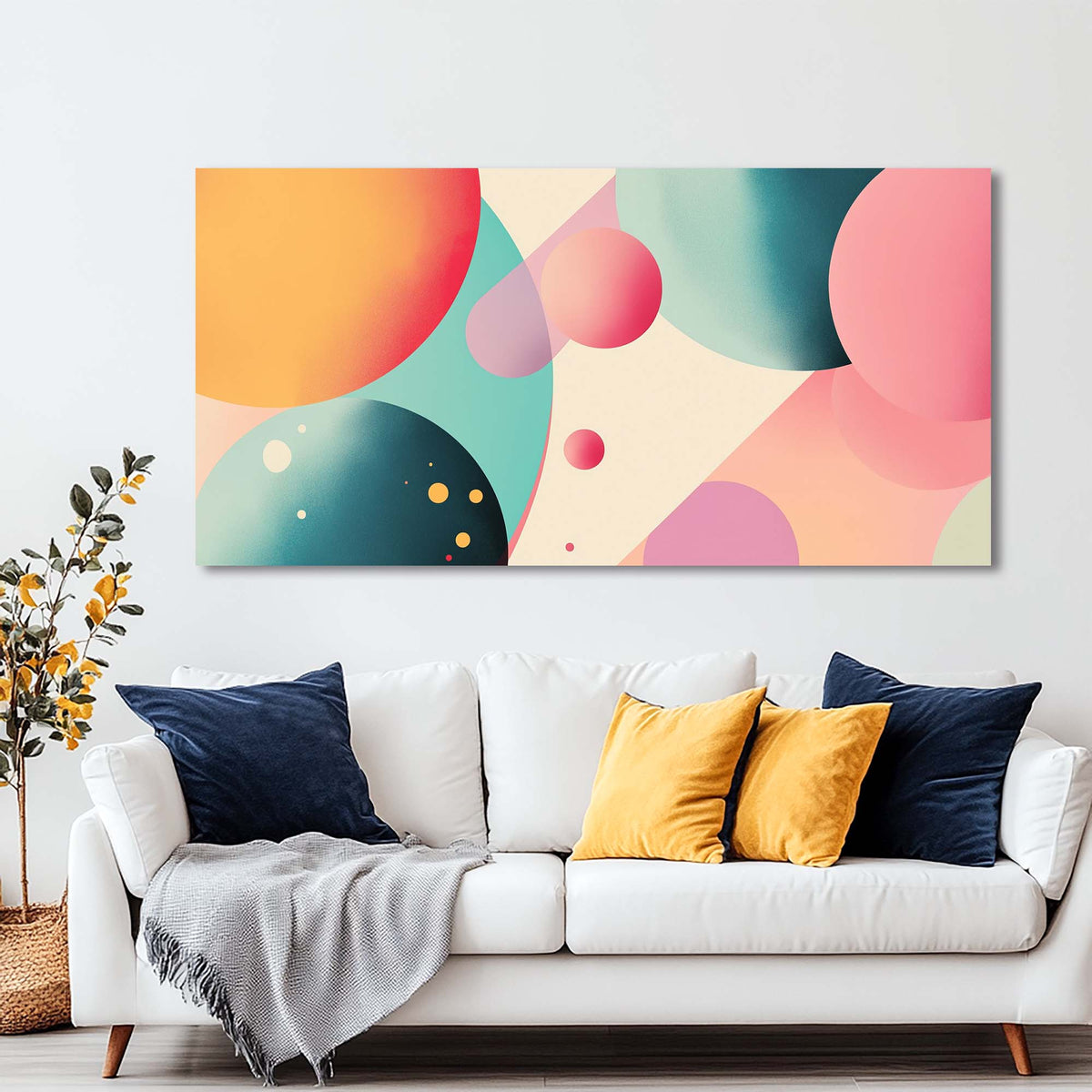 Orange Abstract Wall Art Paintings Print Canvas Painting Prints Modern Artwork Office Living Room Over the Couch Bedroom Decor
