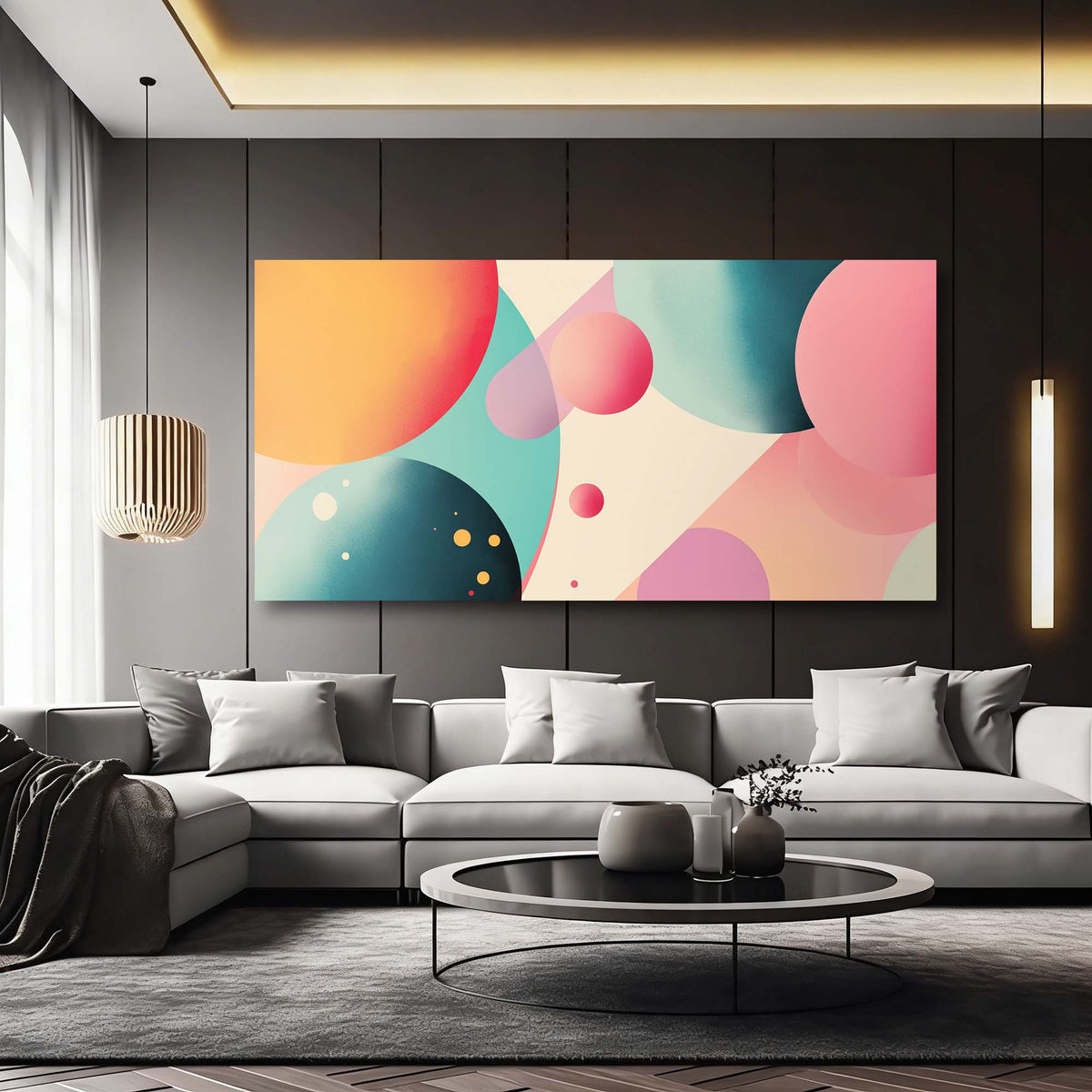 Orange Abstract Wall Art Paintings Print Canvas Painting Prints Modern Artwork Office Living Room Over the Couch Bedroom Decor