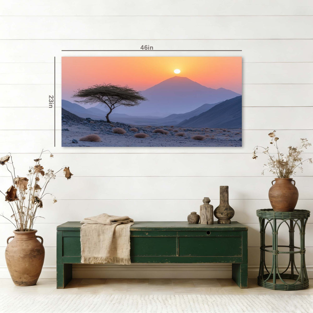 Red Mysterious Nature Wall Art for Living Room Canvas Painting Prints Artwork Family Bedroom Office Decor