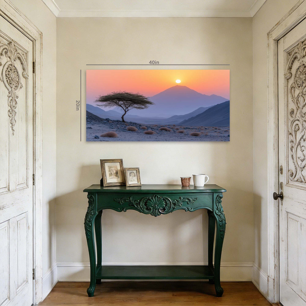 Red Mysterious Nature Wall Art for Living Room Canvas Painting Prints Artwork Family Bedroom Office Decor
