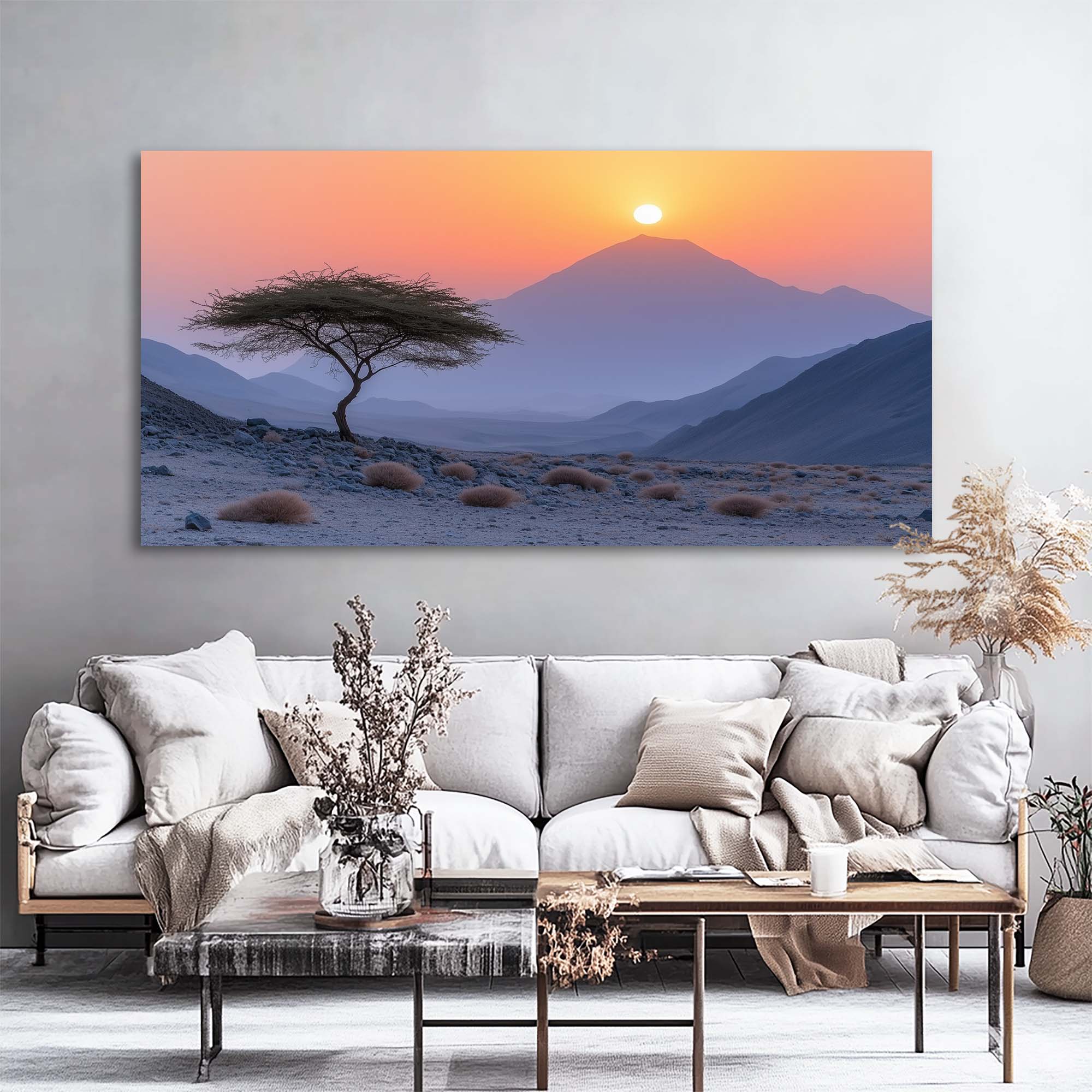 Red Mysterious Nature Wall Art for Living Room Canvas Painting Prints Artwork Family Bedroom Office Decor