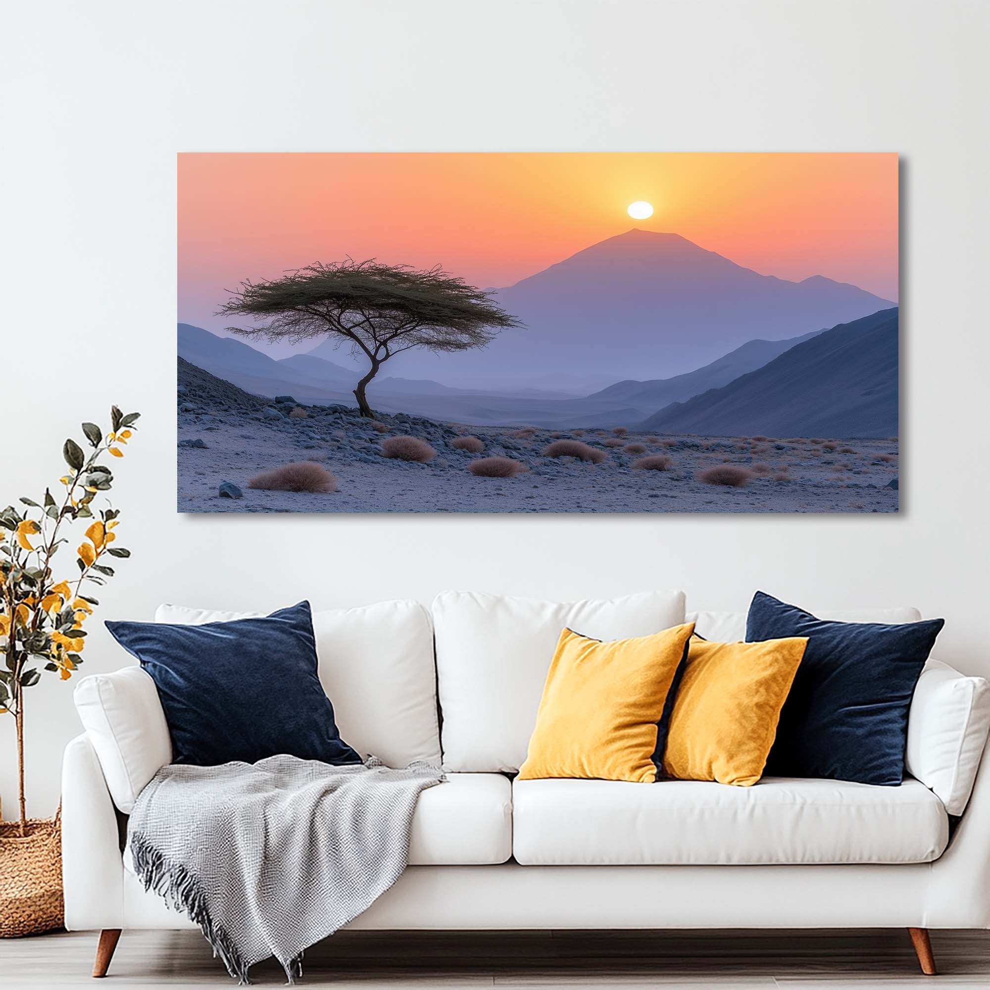 Red Mysterious Nature Wall Art for Living Room Canvas Painting Prints Artwork Family Bedroom Office Decor