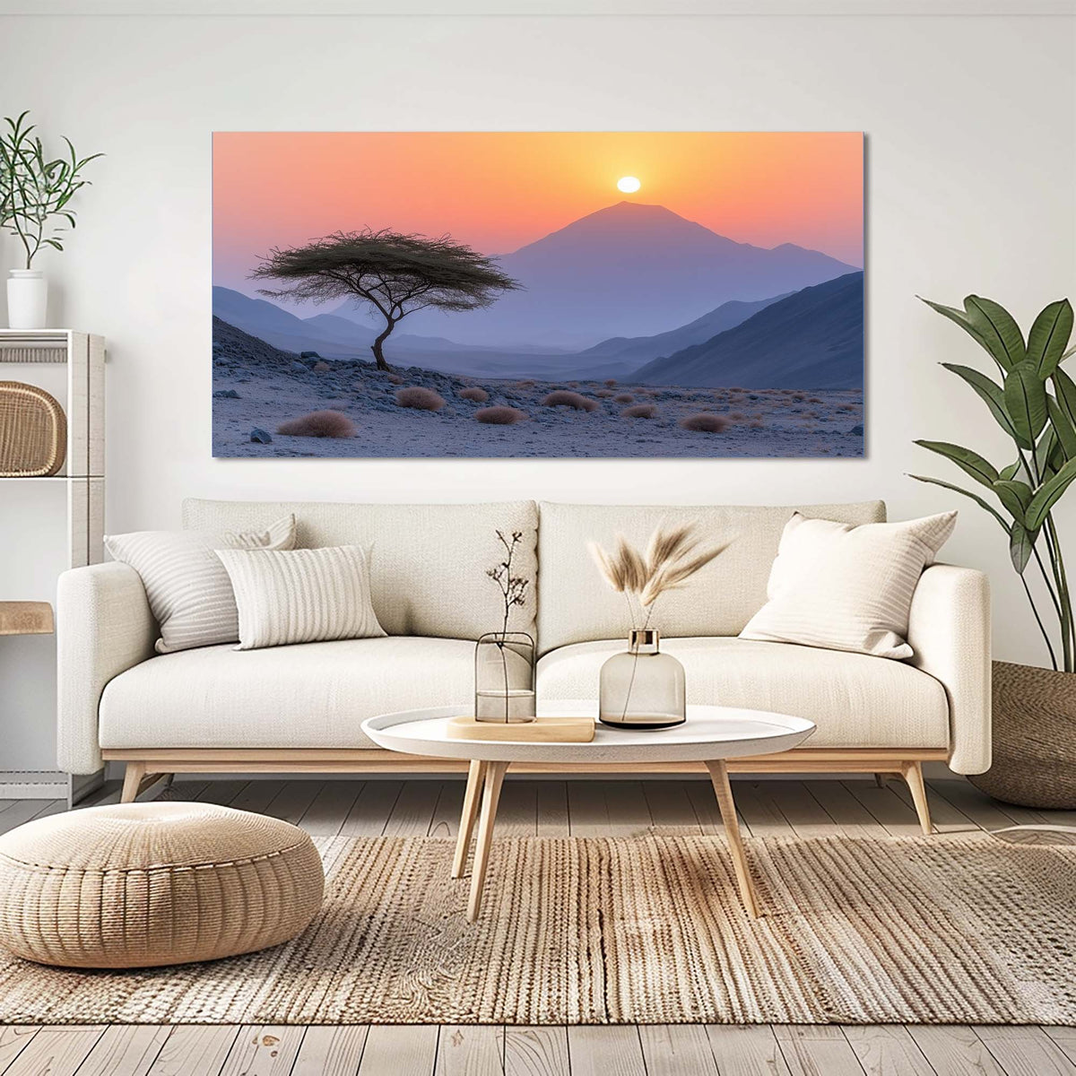 Red Mysterious Nature Wall Art for Living Room Canvas Painting Prints Artwork Family Bedroom Office Decor