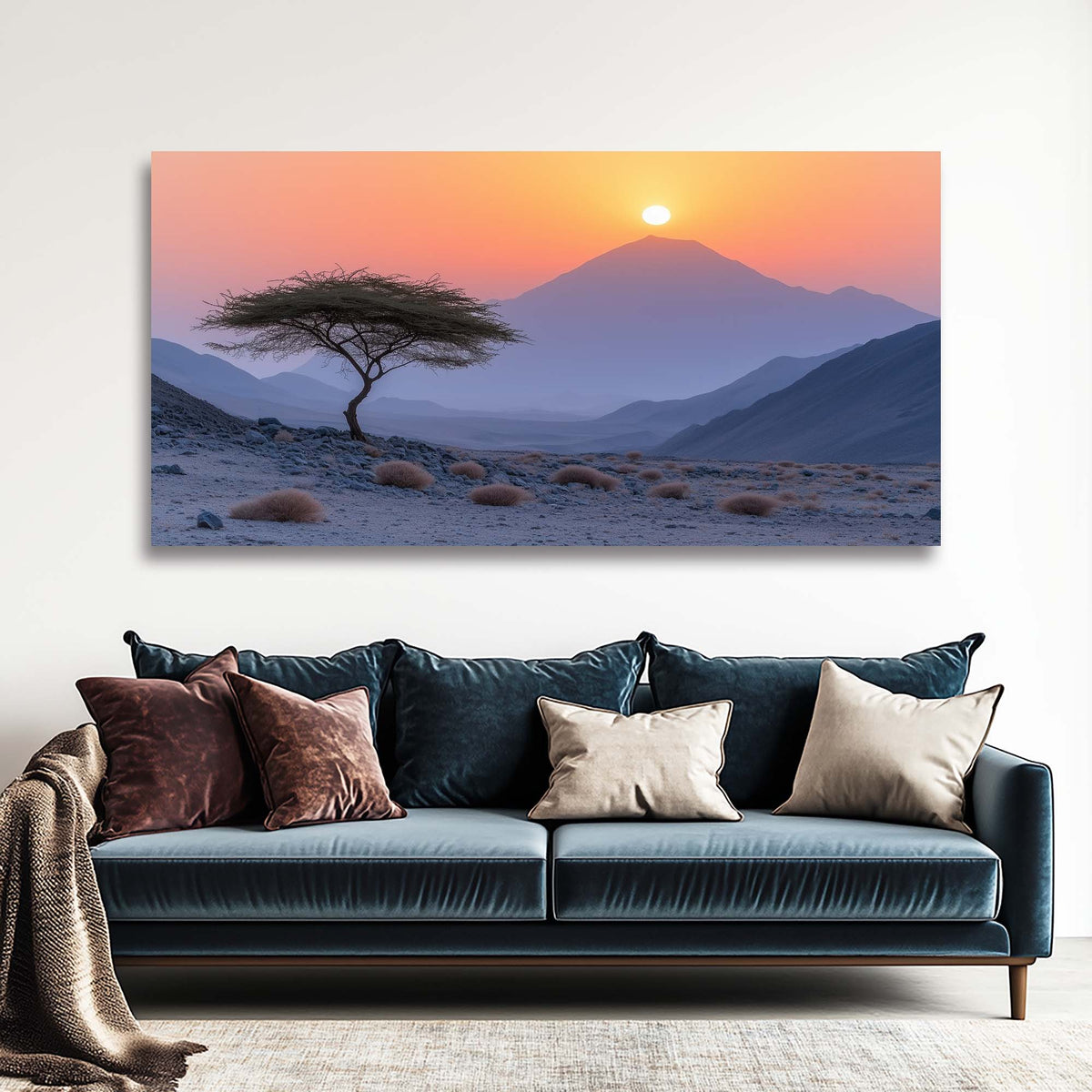 Red Mysterious Nature Wall Art for Living Room Canvas Painting Prints Artwork Family Bedroom Office Decor