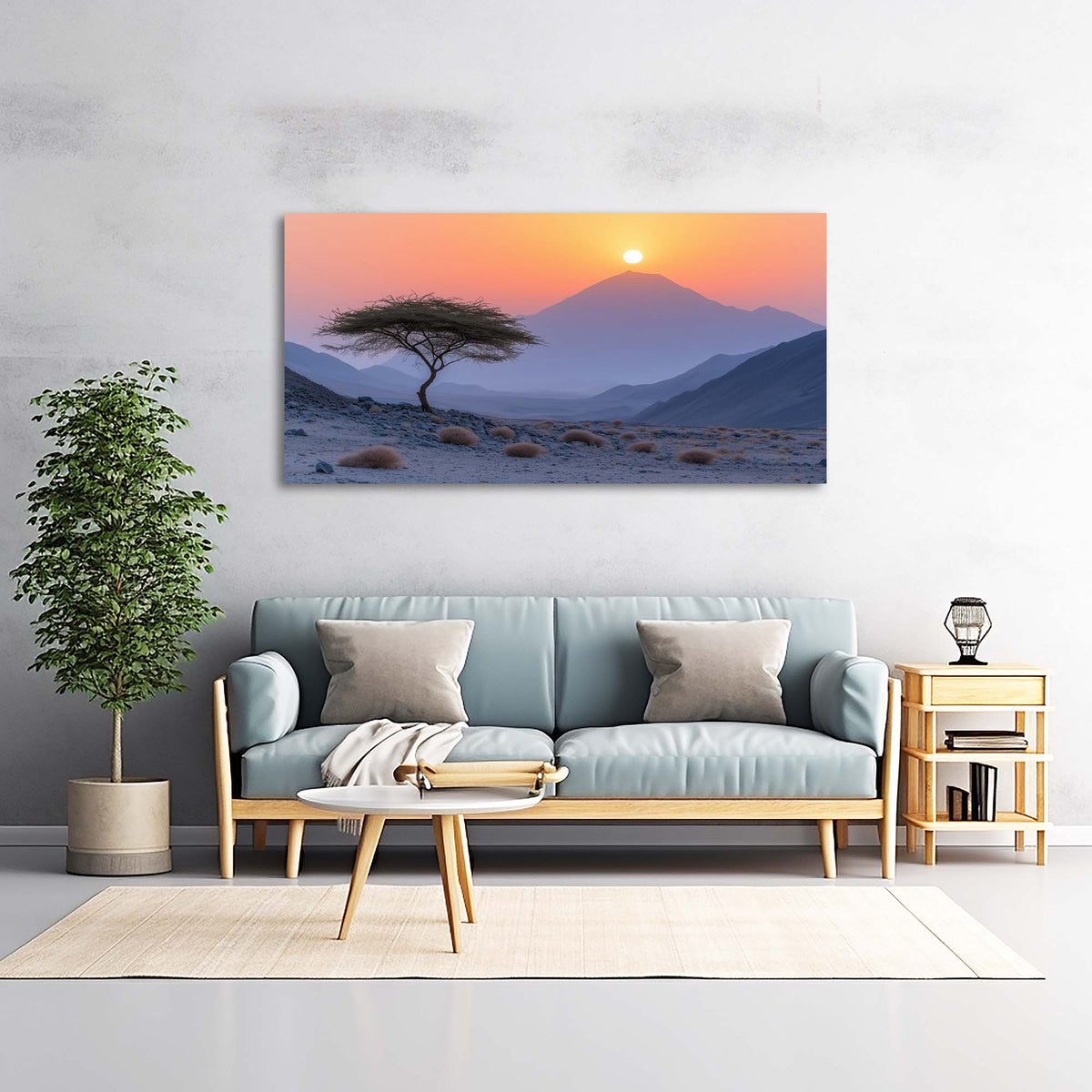 Red Mysterious Nature Wall Art for Living Room Canvas Painting Prints Artwork Family Bedroom Office Decor