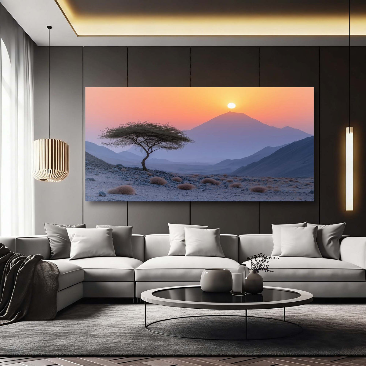 Red Mysterious Nature Wall Art for Living Room Canvas Painting Prints Artwork Family Bedroom Office Decor