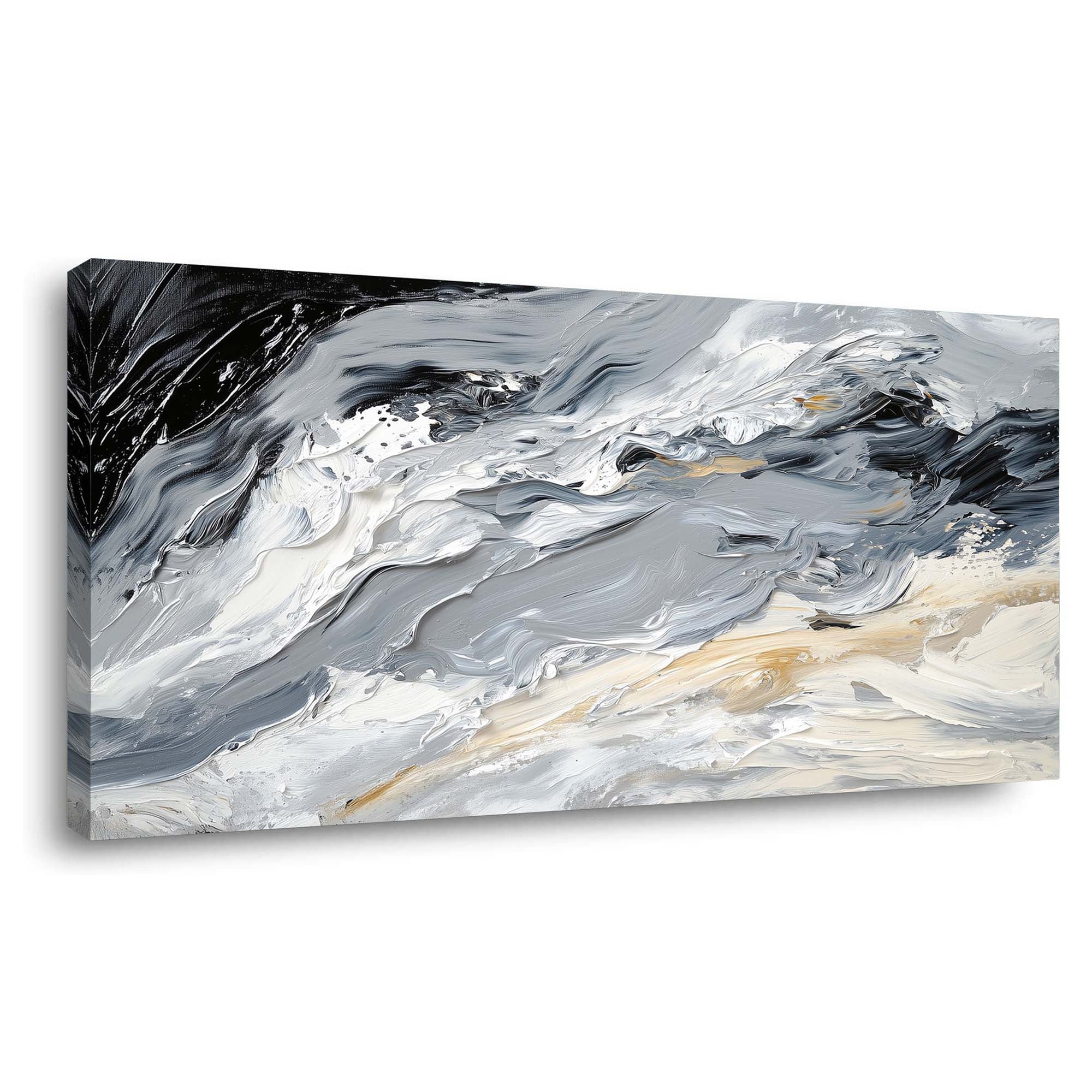 Dark Gray Abstract Abstract Wall Art Canvas Painting Prints Artwor Office Bedroom Living Room Decor