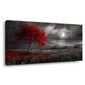 Red Floral Nature Wall Art Modern Canvas Painting Prints Artwork Office Hallway Bedroom Living Room Decor