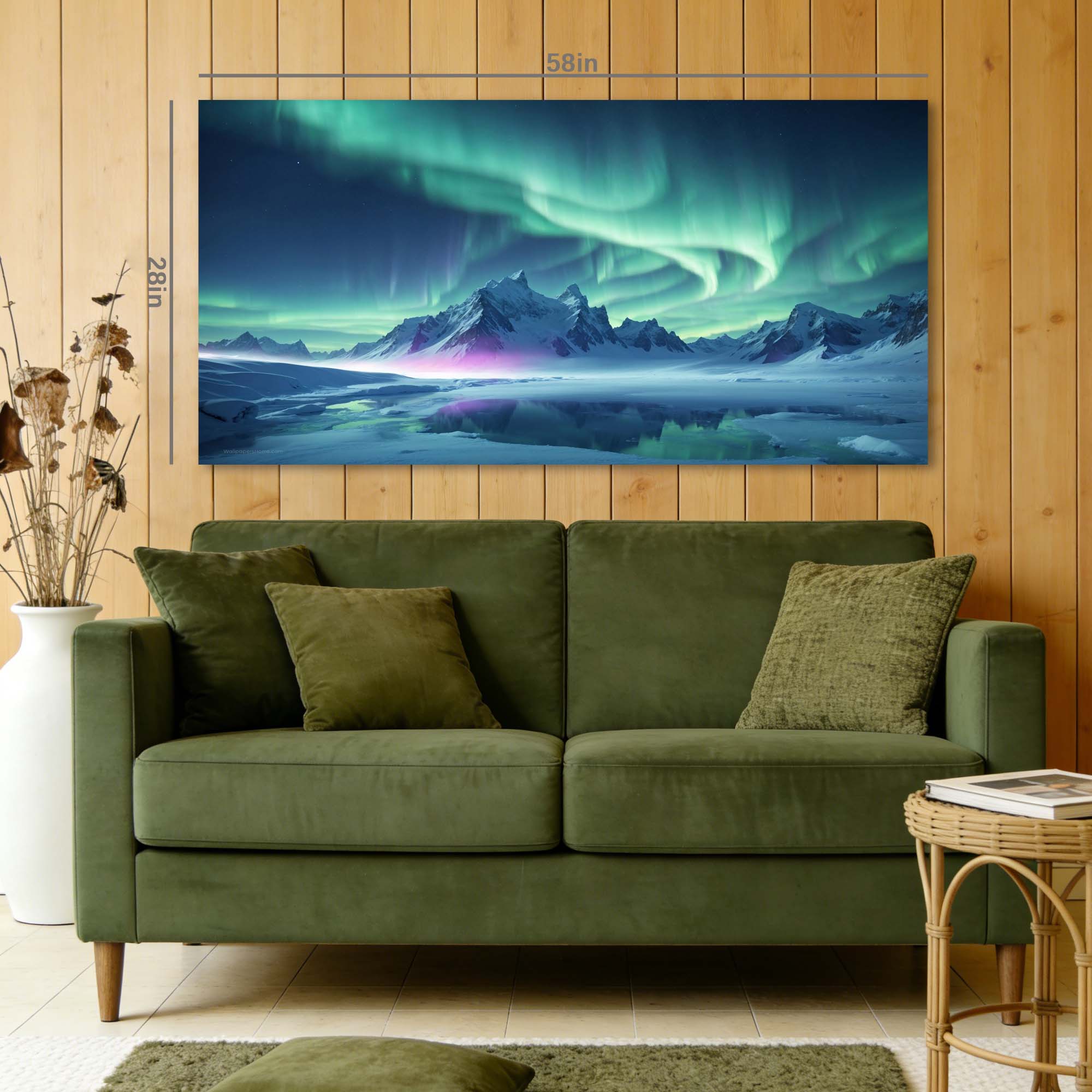 Navy Blue Nature Wall Art for Living Room Canvas Painting Prints Art Deco Artwork Office Bedroom Decor