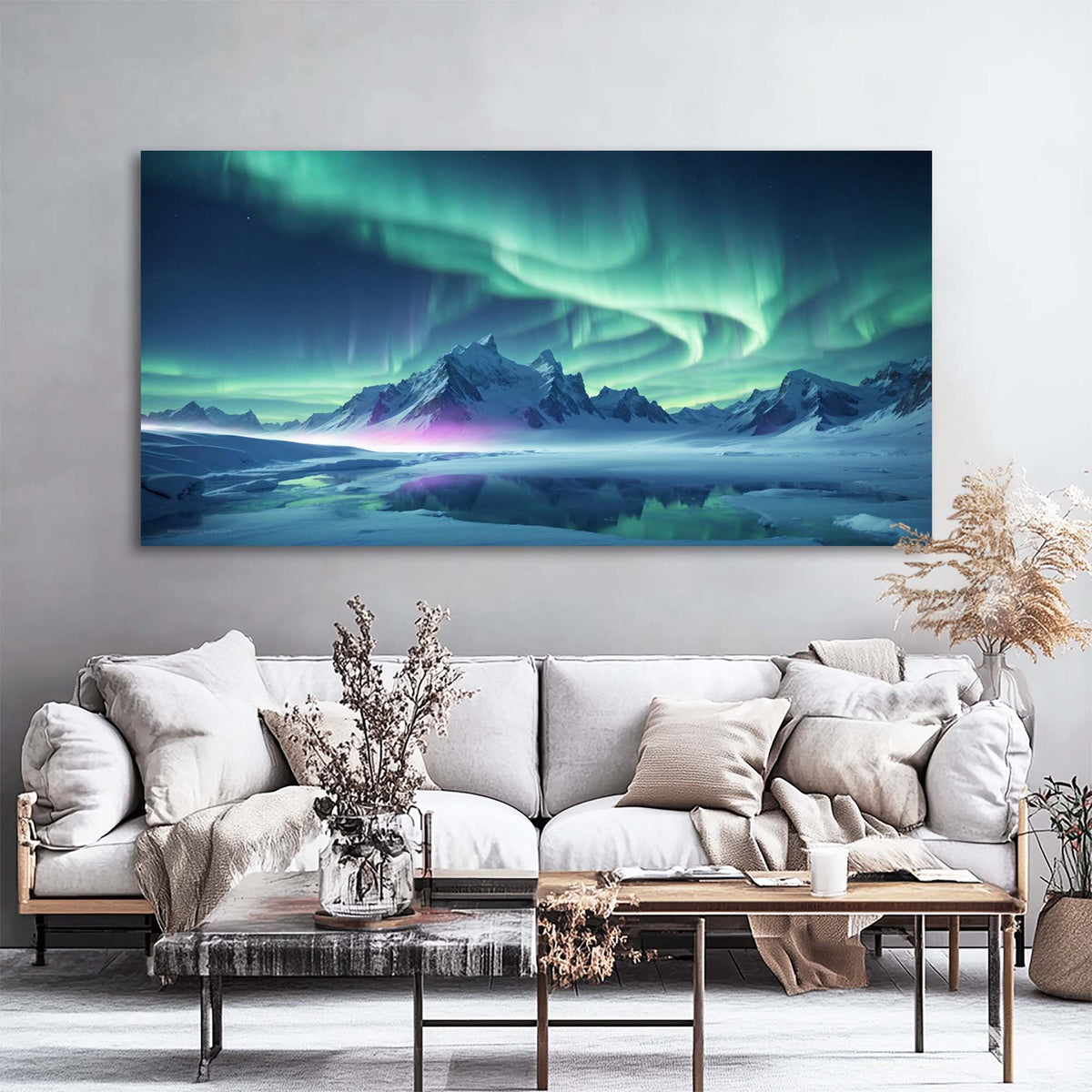 Navy Blue Nature Wall Art for Living Room Canvas Painting Prints Art Deco Artwork Office Bedroom Decor