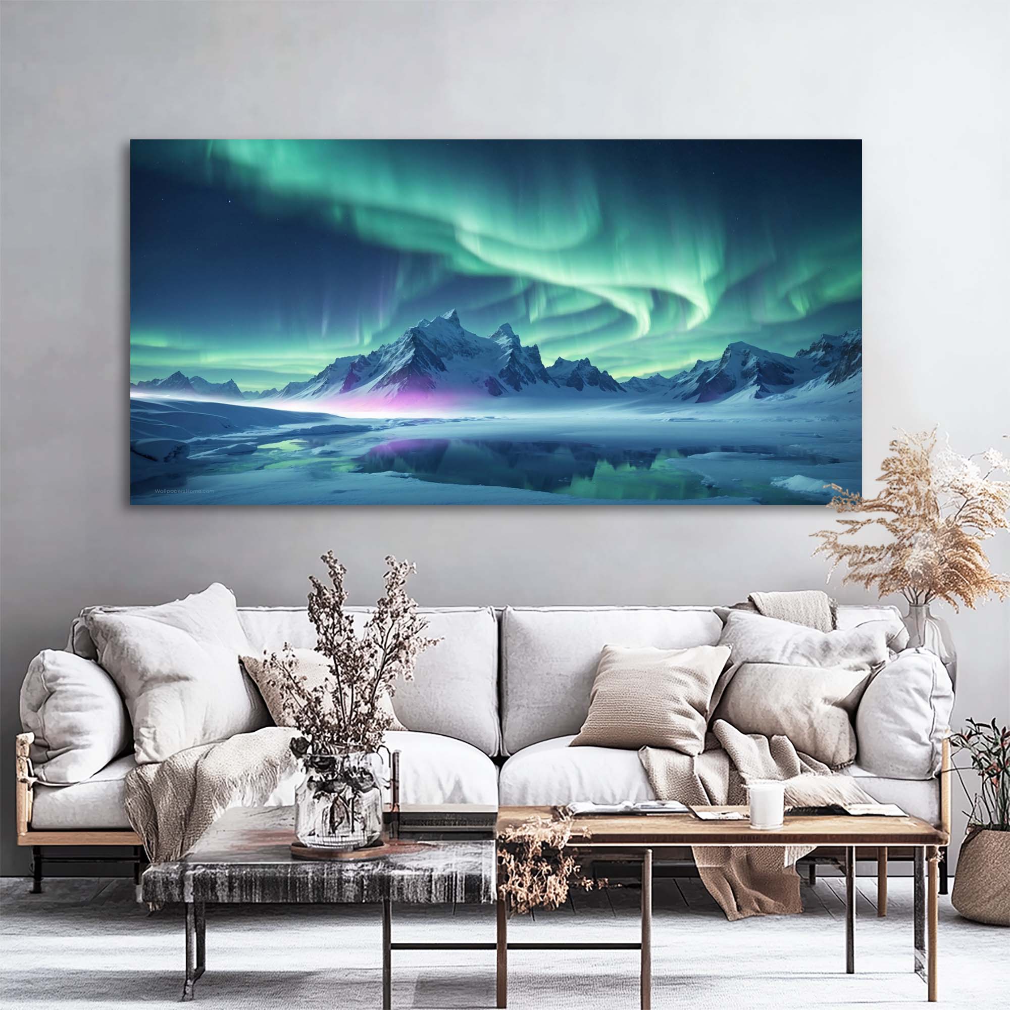 Navy Blue Nature Wall Art for Living Room Canvas Painting Prints Art Deco Artwork Office Bedroom Decor