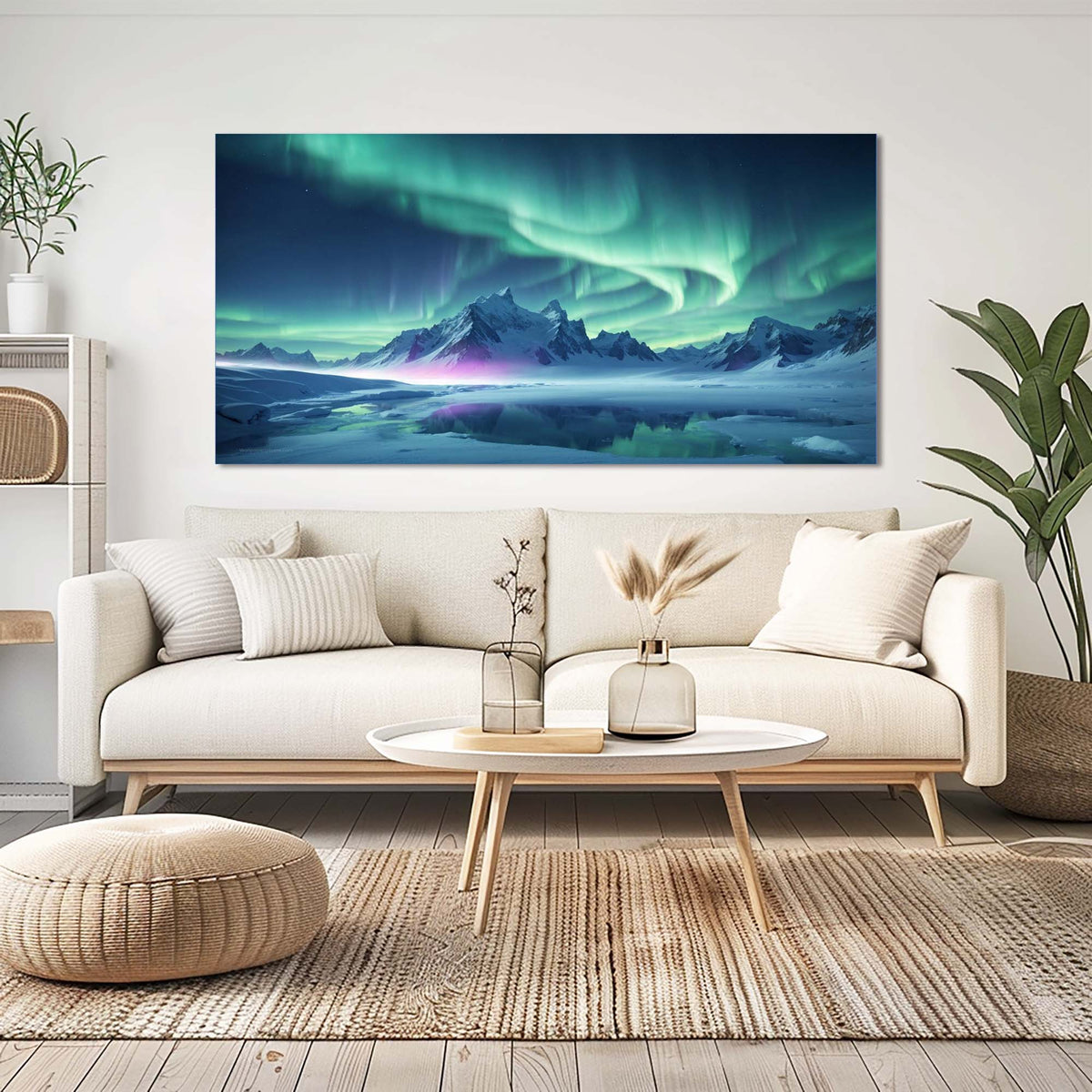 Navy Blue Nature Wall Art for Living Room Canvas Painting Prints Art Deco Artwork Office Bedroom Decor