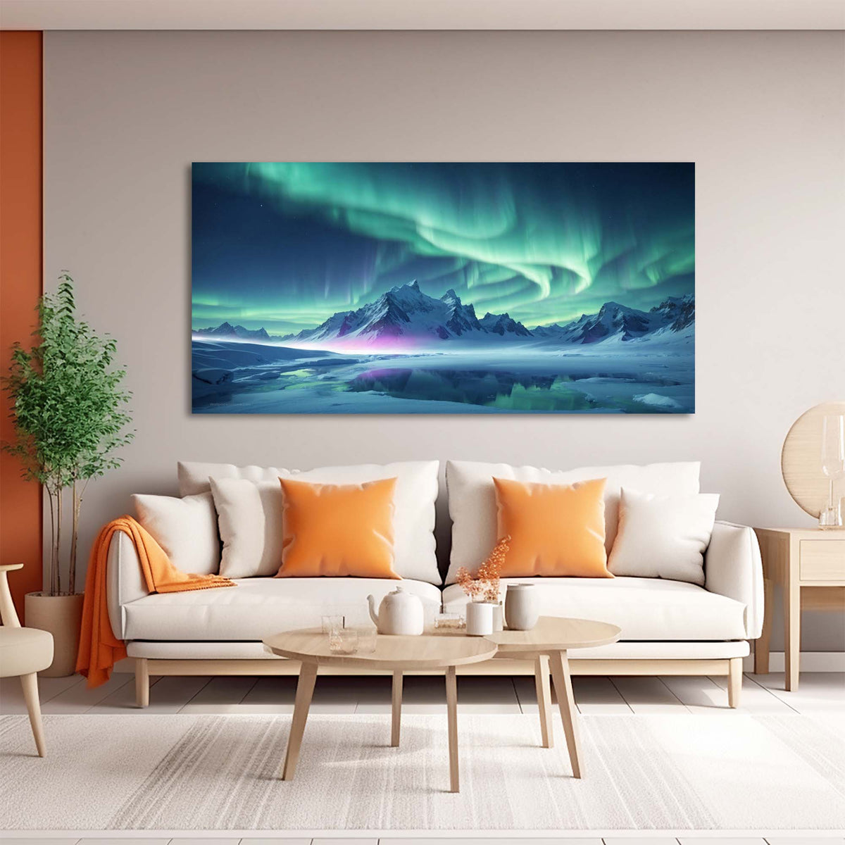 Navy Blue Nature Wall Art for Living Room Canvas Painting Prints Art Deco Artwork Office Bedroom Decor