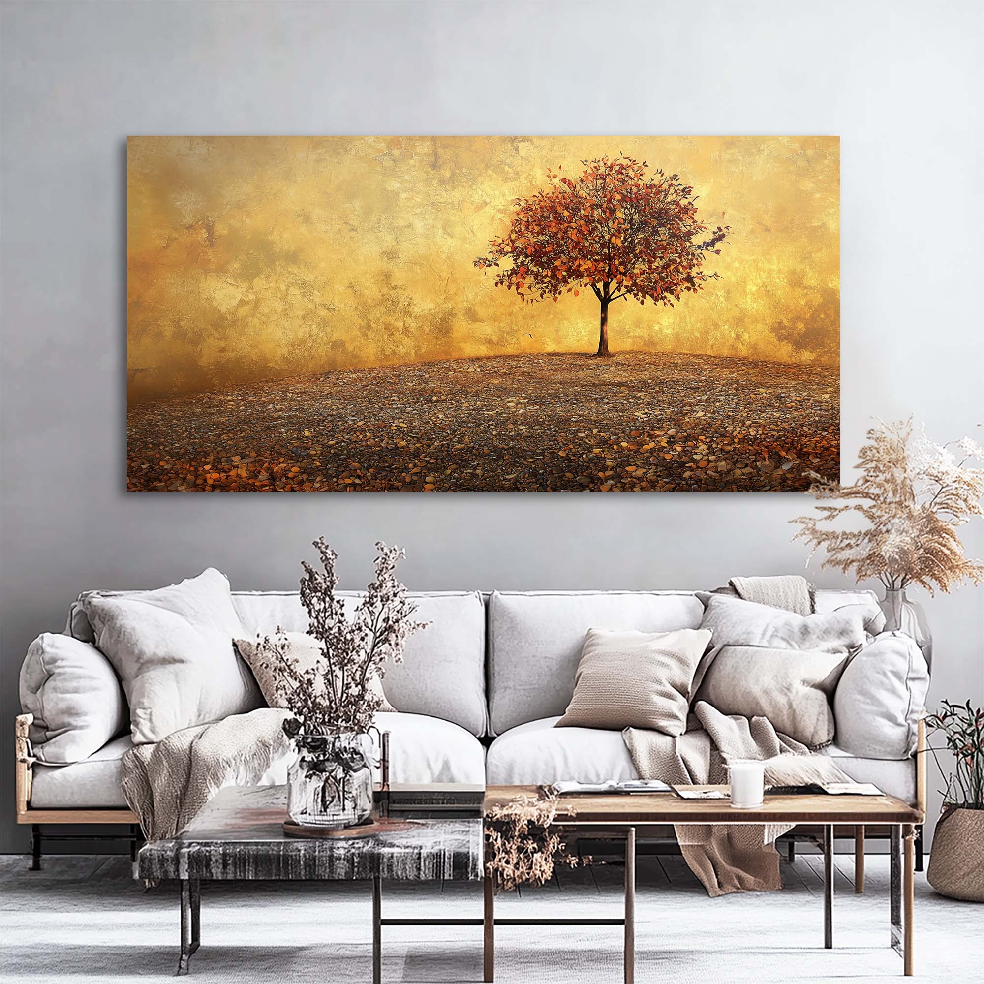 Red Abstract Nature Wall Art Art Deco Painting Prints Canvas Artwork Living Room Family Bedroom Office Decor
