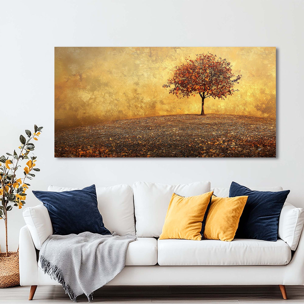 Red Abstract Nature Wall Art Art Deco Painting Prints Canvas Artwork Living Room Family Bedroom Office Decor