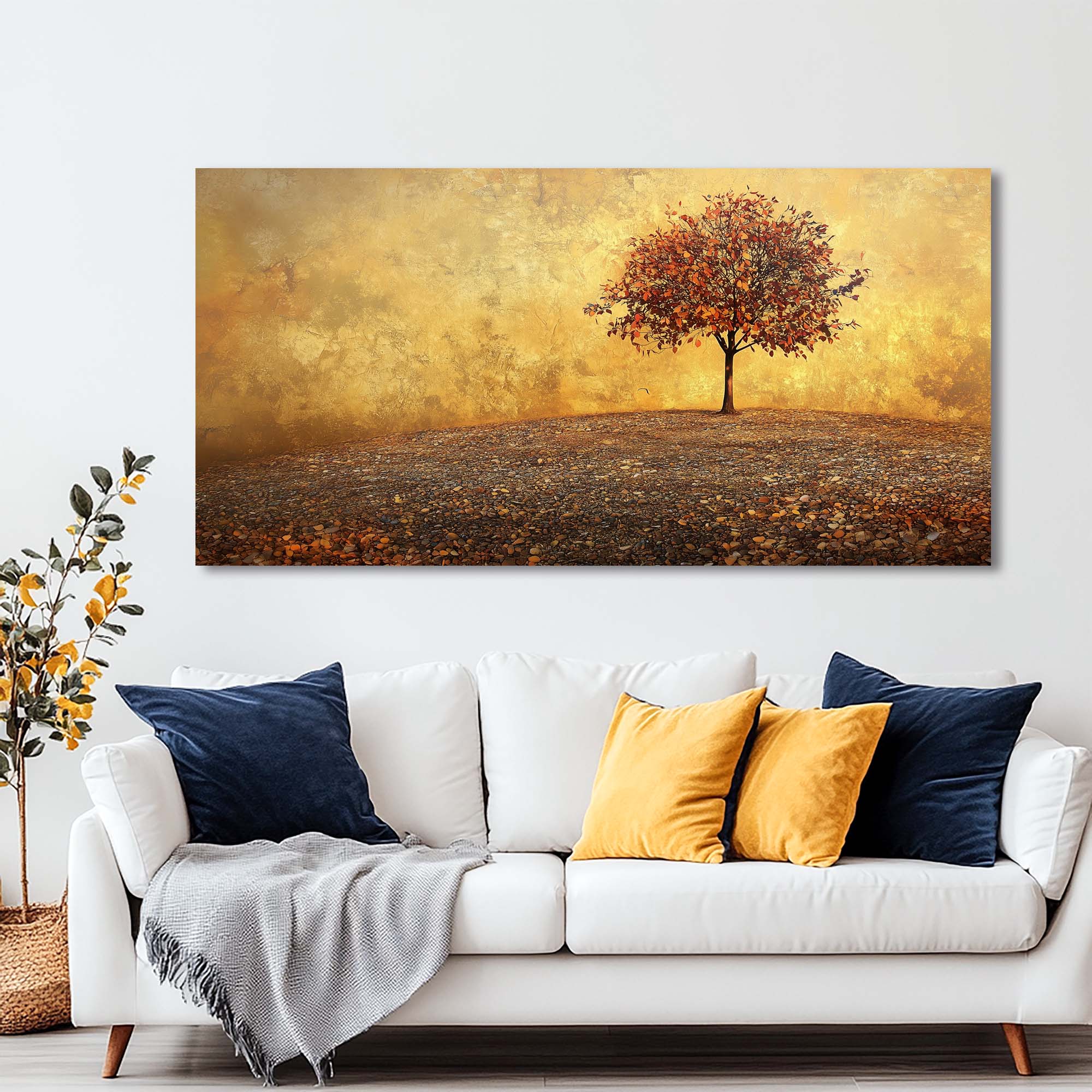 Red Abstract Nature Wall Art Art Deco Painting Prints Canvas Artwork Living Room Family Bedroom Office Decor