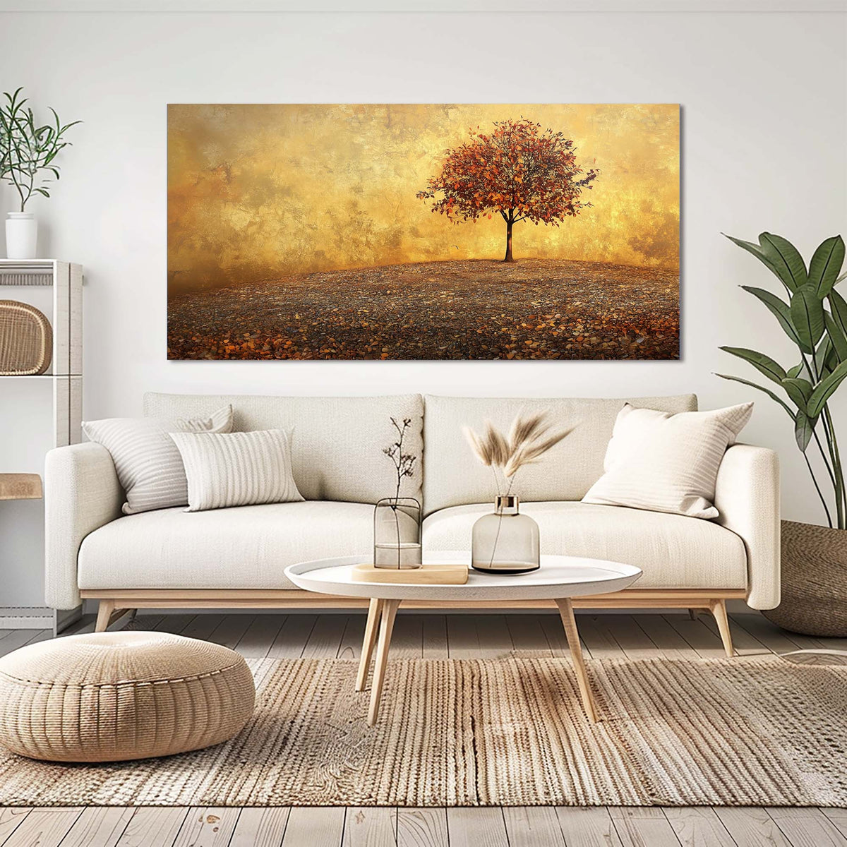 Red Abstract Nature Wall Art Art Deco Painting Prints Canvas Artwork Living Room Family Bedroom Office Decor