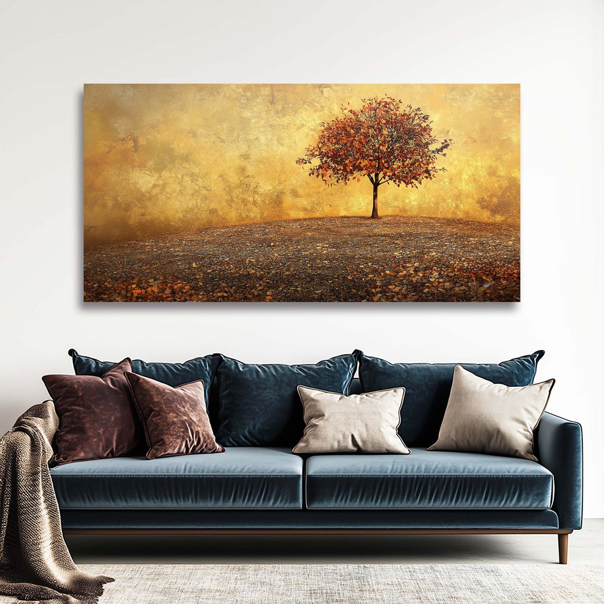 Red Abstract Nature Wall Art Art Deco Painting Prints Canvas Artwork Living Room Family Bedroom Office Decor