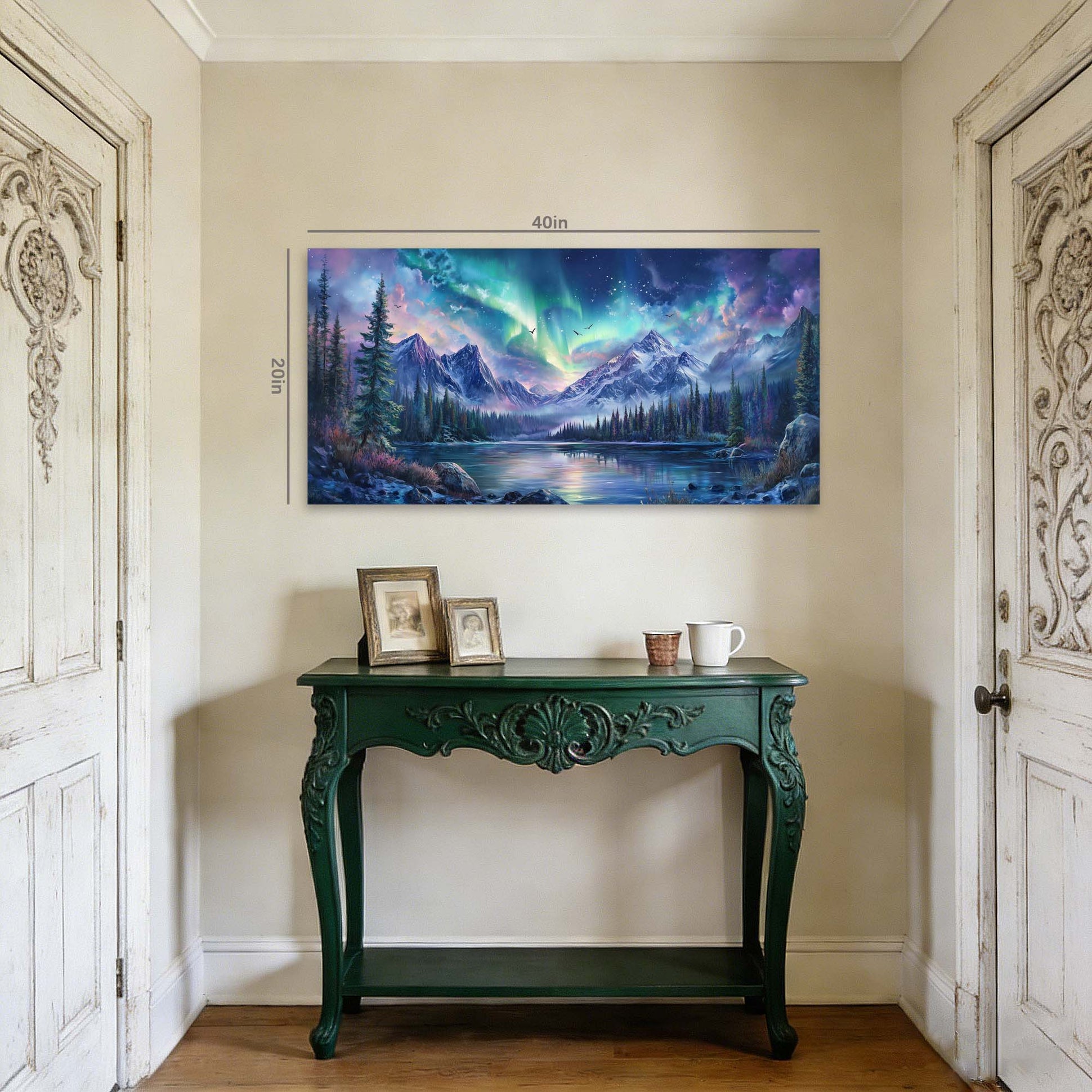 Navy Blue Nature Wall Art Paintings Print Canvas Painting Prints Modern Artwork Office Living Room Over the Couch Bedroom Decor