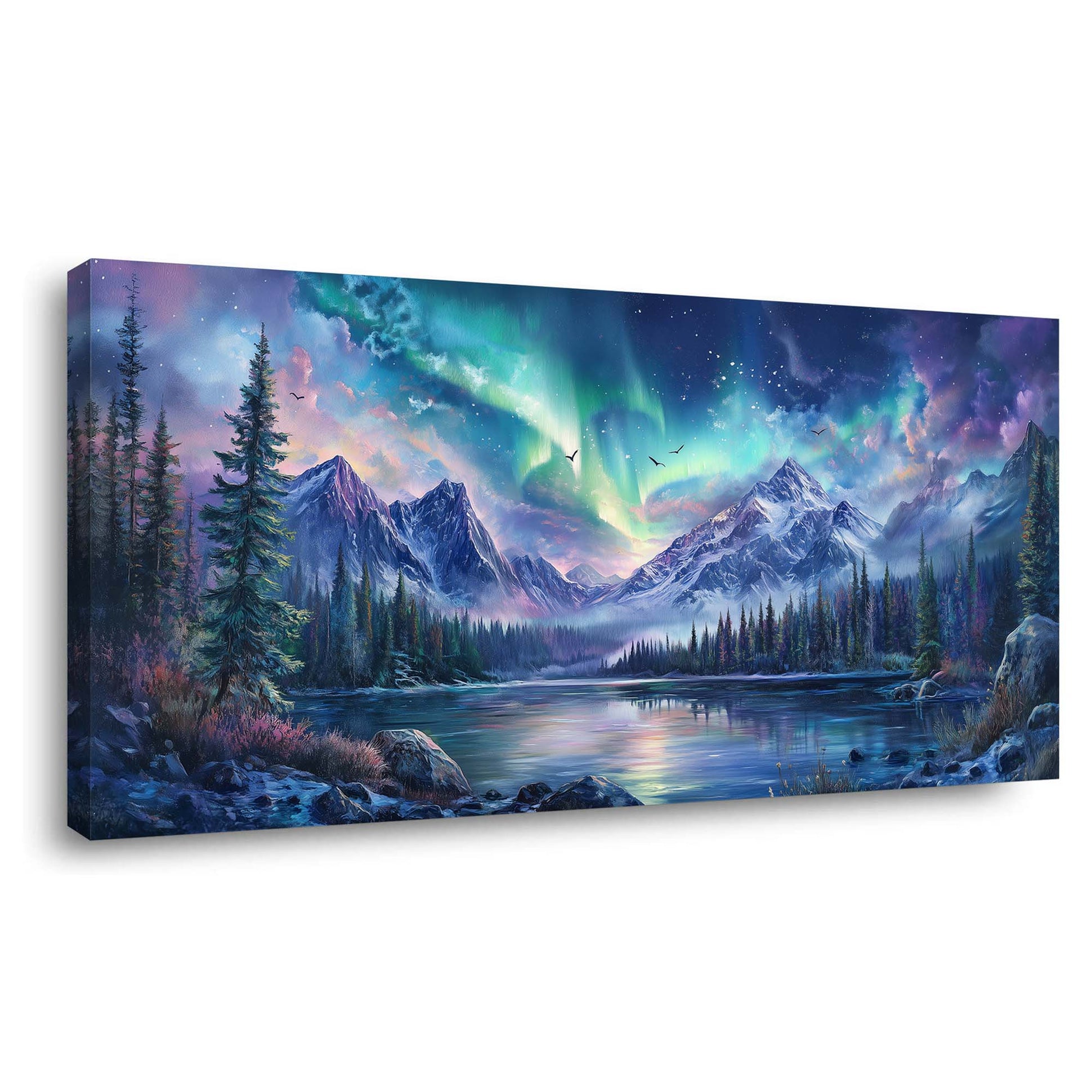 Navy Blue Nature Wall Art Paintings Print Canvas Painting Prints Modern Artwork Office Living Room Over the Couch Bedroom Decor