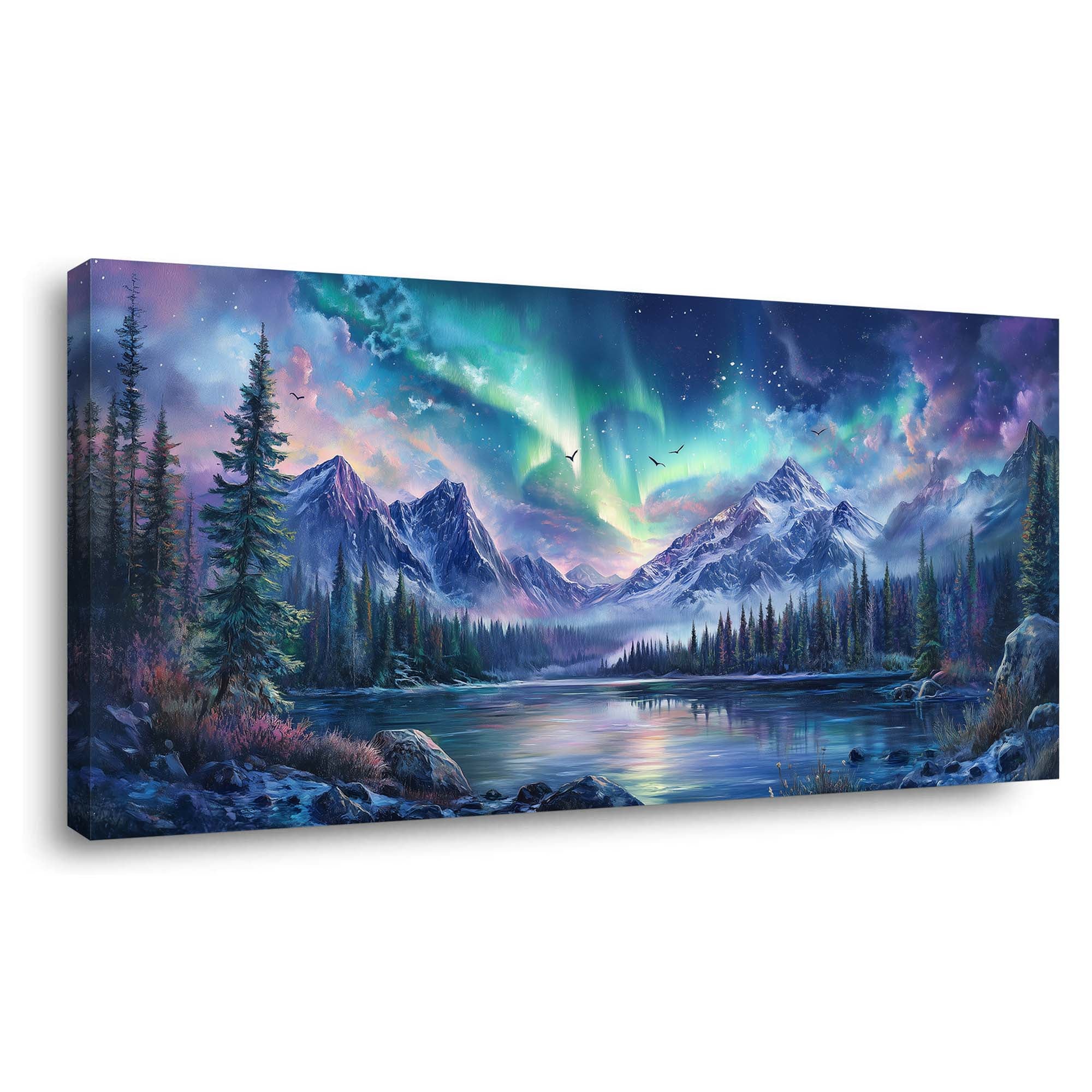Navy Blue Nature Wall Art Paintings Print Canvas Painting Prints Modern Artwork Office Living Room Over the Couch Bedroom Decor