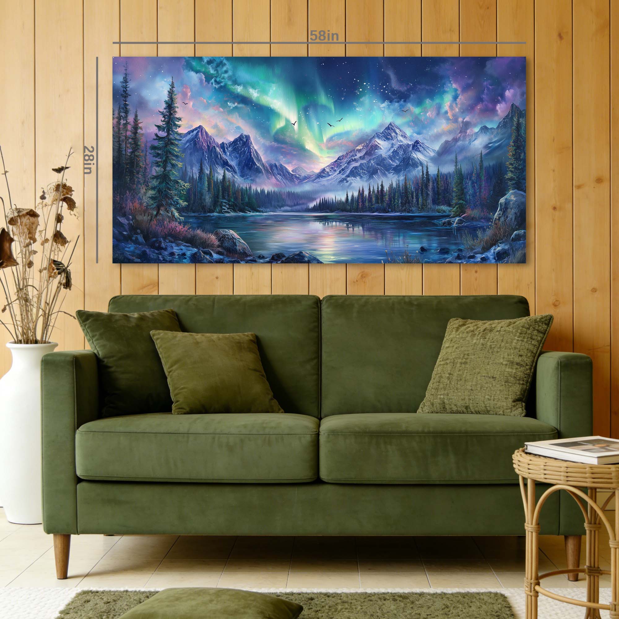 Navy Blue Nature Wall Art Paintings Print Canvas Painting Prints Modern Artwork Office Living Room Over the Couch Bedroom Decor
