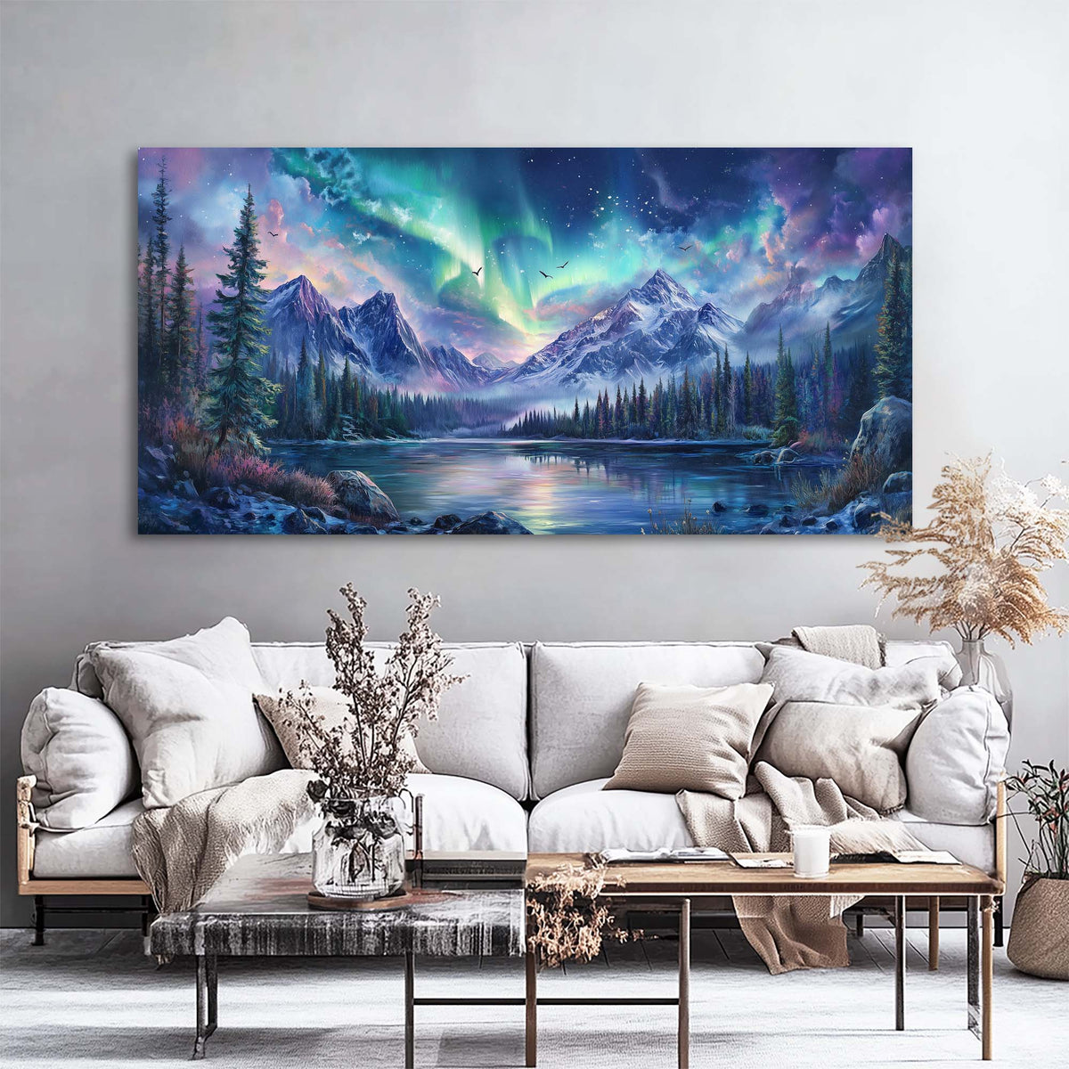 Navy Blue Nature Wall Art Paintings Print Canvas Painting Prints Modern Artwork Office Living Room Over the Couch Bedroom Decor
