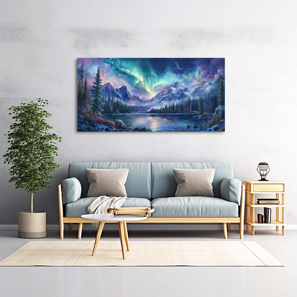 Navy Blue Nature Wall Art Paintings Print Canvas Painting Prints Modern Artwork Office Living Room Over the Couch Bedroom Decor