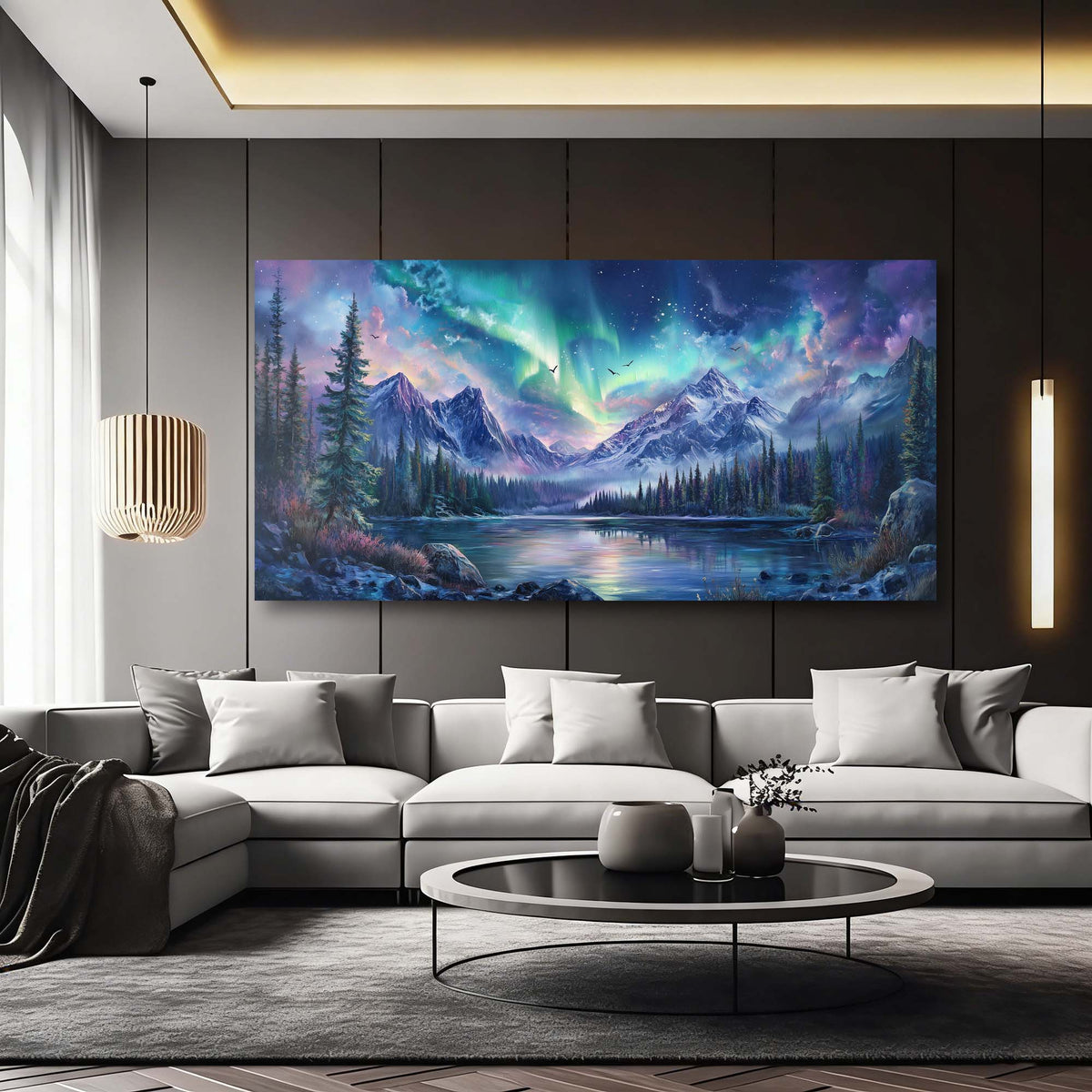 Navy Blue Nature Wall Art Paintings Print Canvas Painting Prints Modern Artwork Office Living Room Over the Couch Bedroom Decor