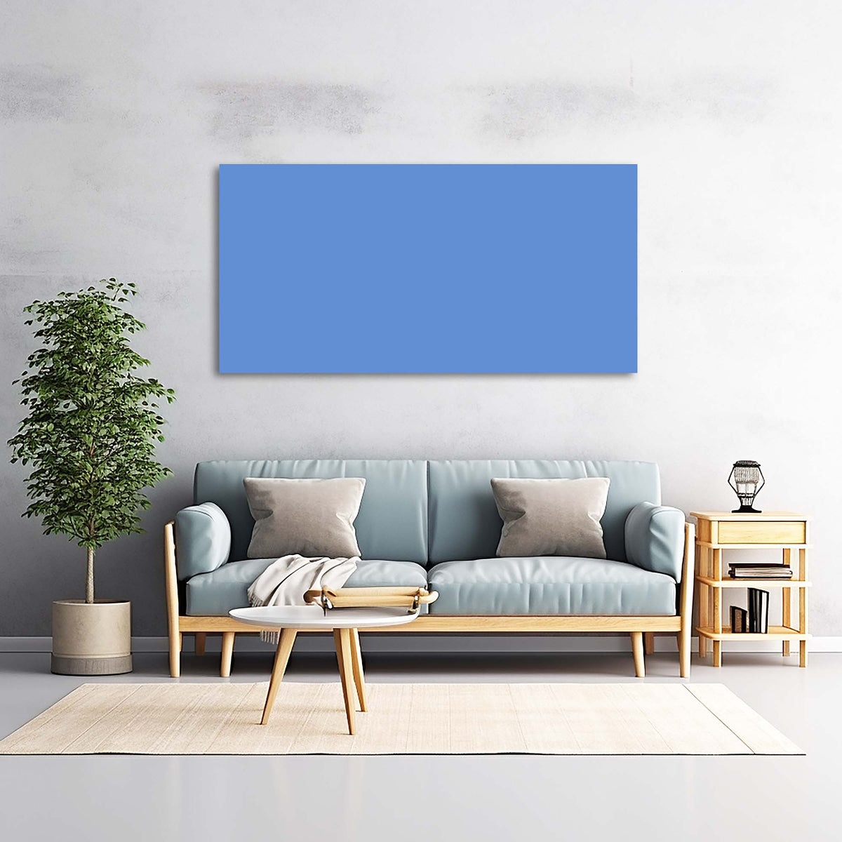 Navy Blue Nature Wall Art Paintings Print Canvas Painting Prints Modern Artwork Office Living Room Over the Couch Bedroom Decor