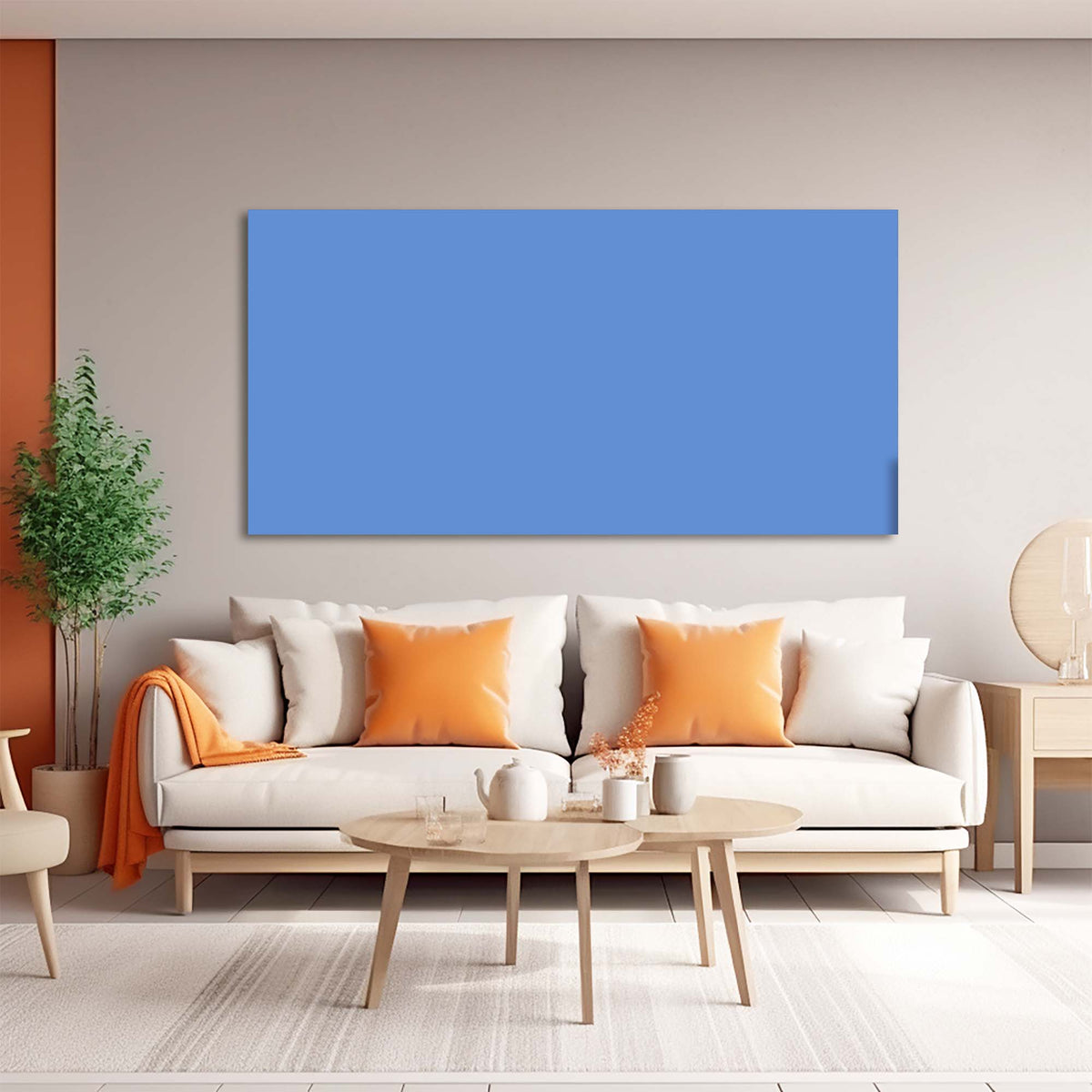 Navy Blue Nature Wall Art Paintings Print Canvas Painting Prints Modern Artwork Office Living Room Over the Couch Bedroom Decor