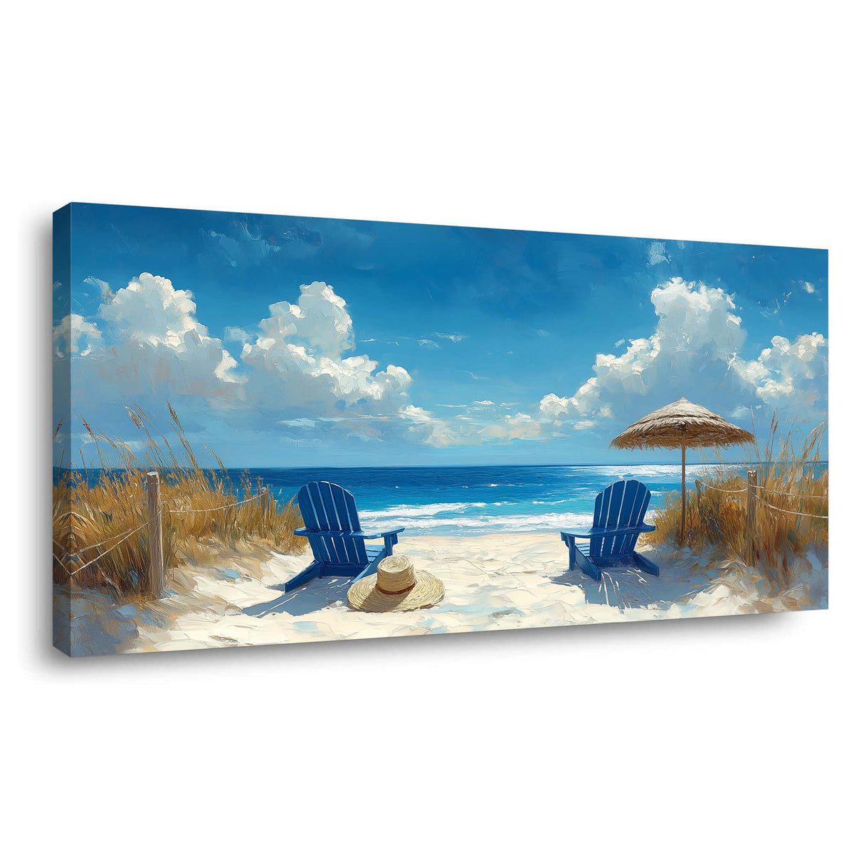 Navy Blue Nature Wall Art Paintings Print Canvas Painting Prints Modern Artwork Office Living Room Over the Couch Bedroom Decor