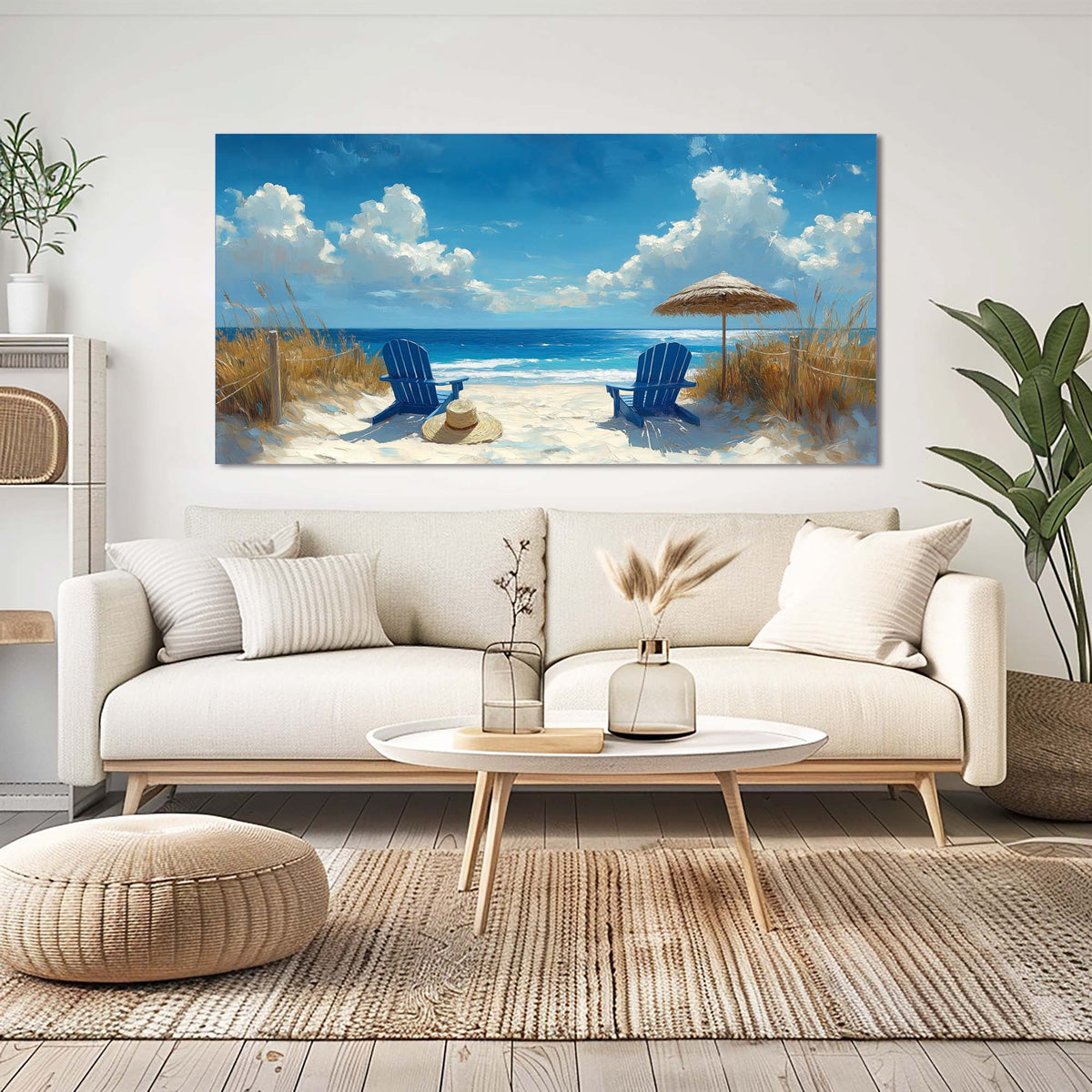 Navy Blue Nature Wall Art Paintings Print Canvas Painting Prints Modern Artwork Office Living Room Over the Couch Bedroom Decor